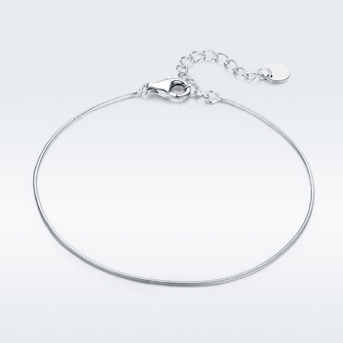 925 Sterling Silver Adjustable Platinum Plated Bracelet for Women