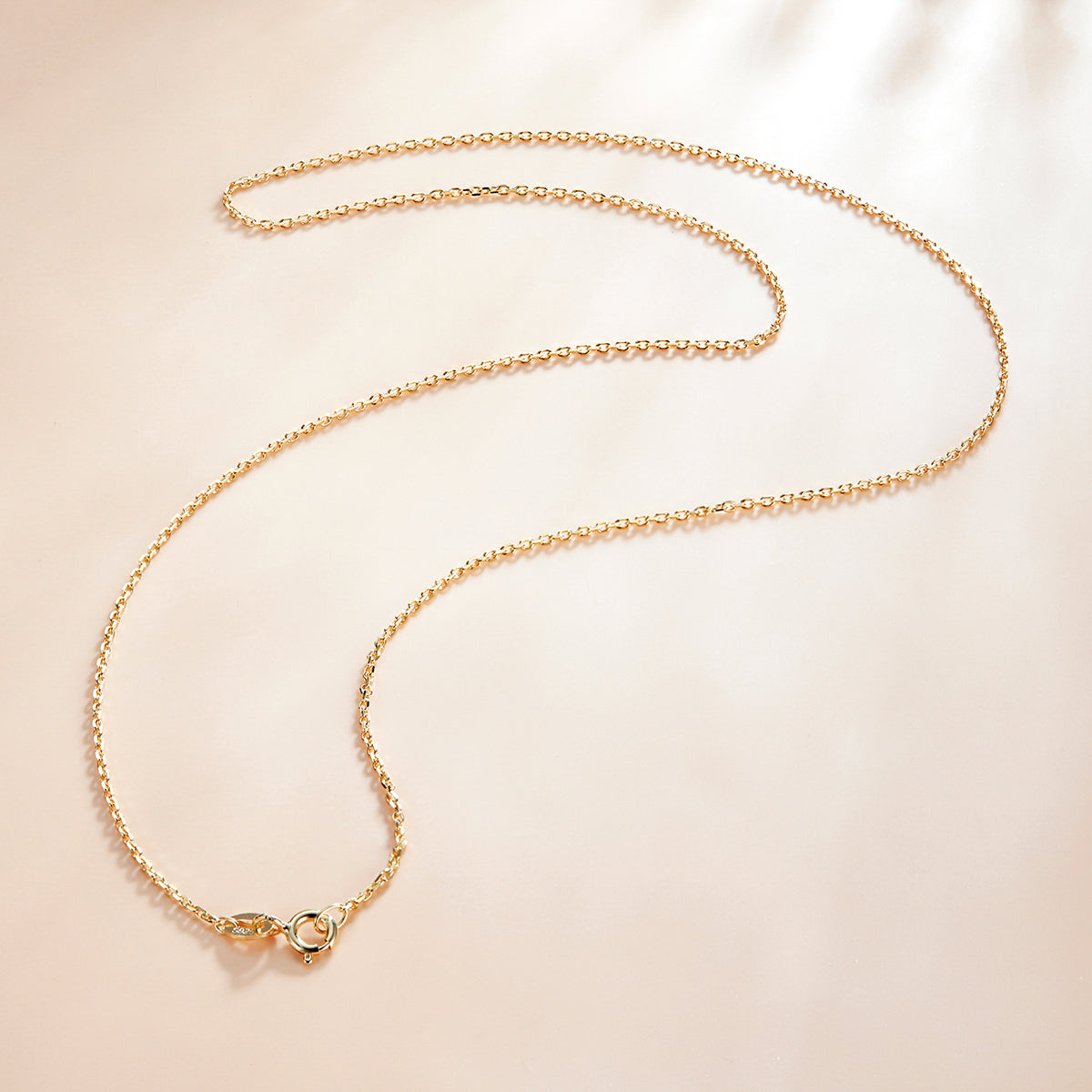 925 Sterling Silver Gold Plated 40cm Necklace for Women