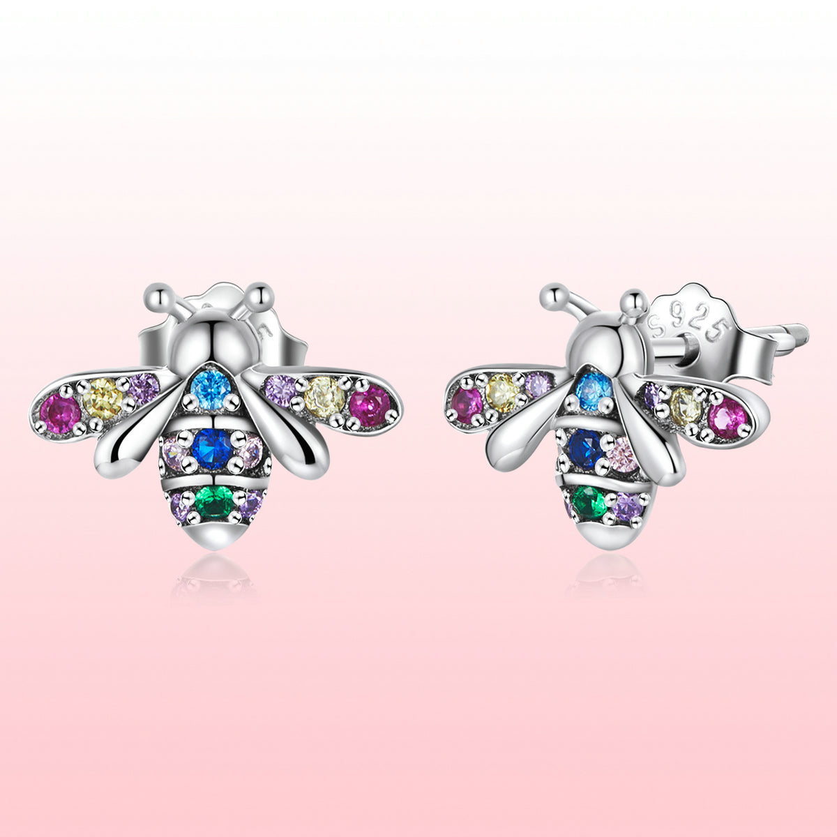 925 Sterling Silver Pavé Setting CZ Earrings for Women