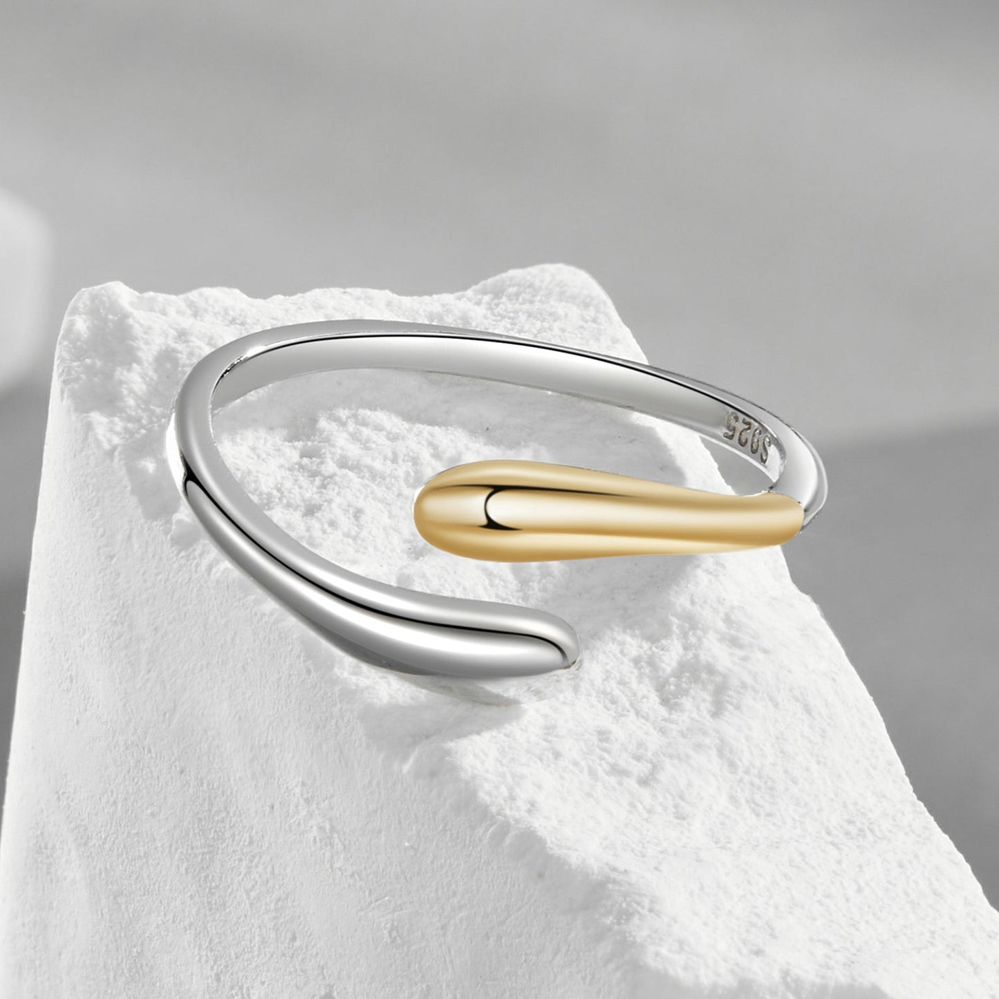 925 Sterling Silver & Plated Gold & Plated White Gold Rings