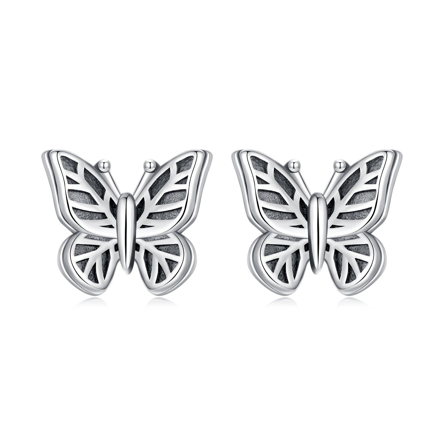 925 Sterling Silver Oxidized Silver Earrings for Women