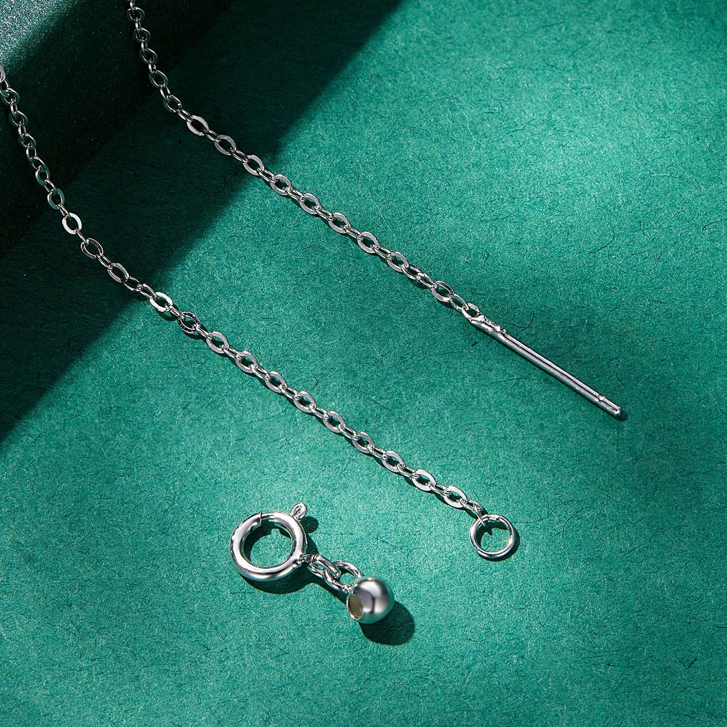 S925 Sterling Silver Adjustable Necklace with CZ Pendant for Women