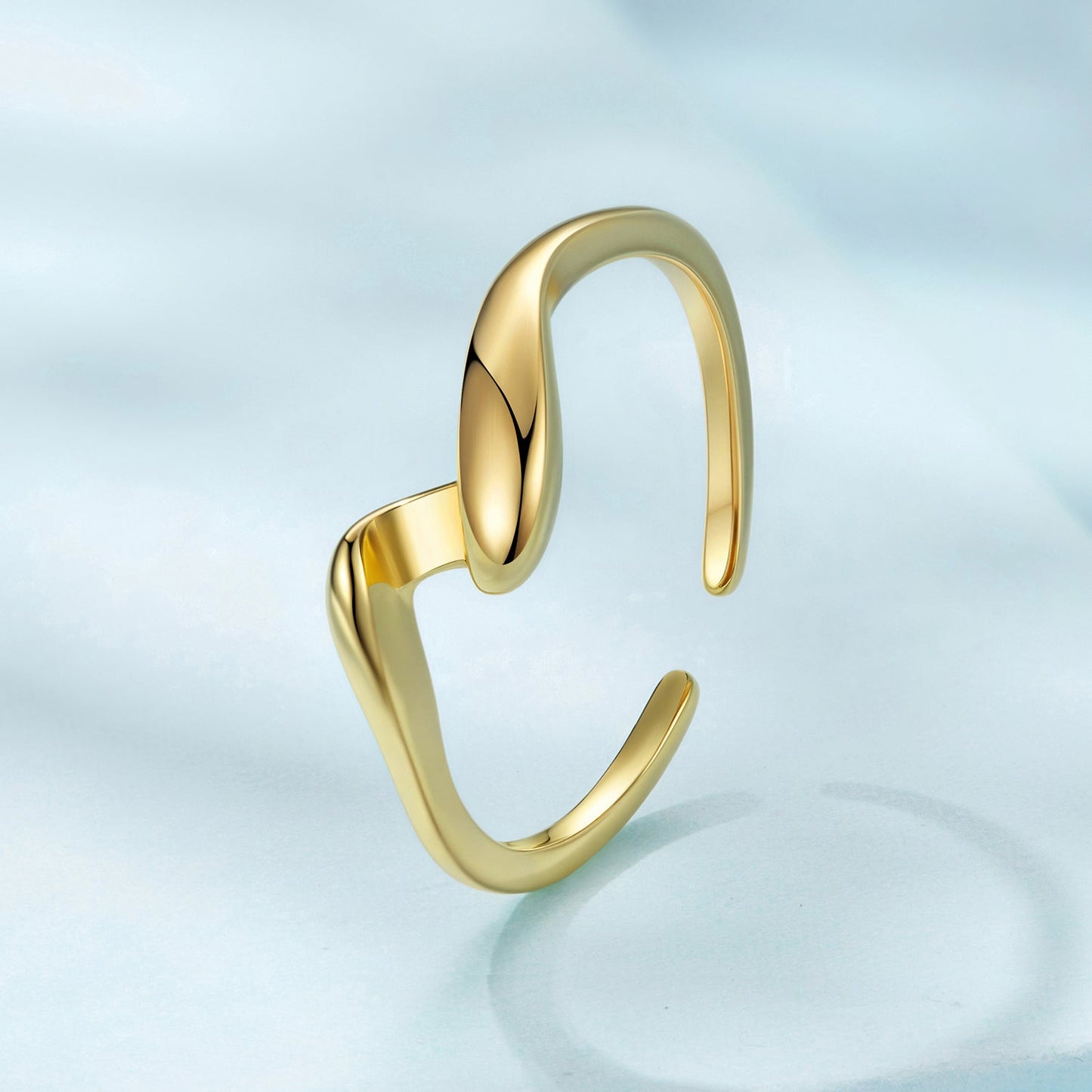 925 Sterling Silver White Gold Plated Ring for Women