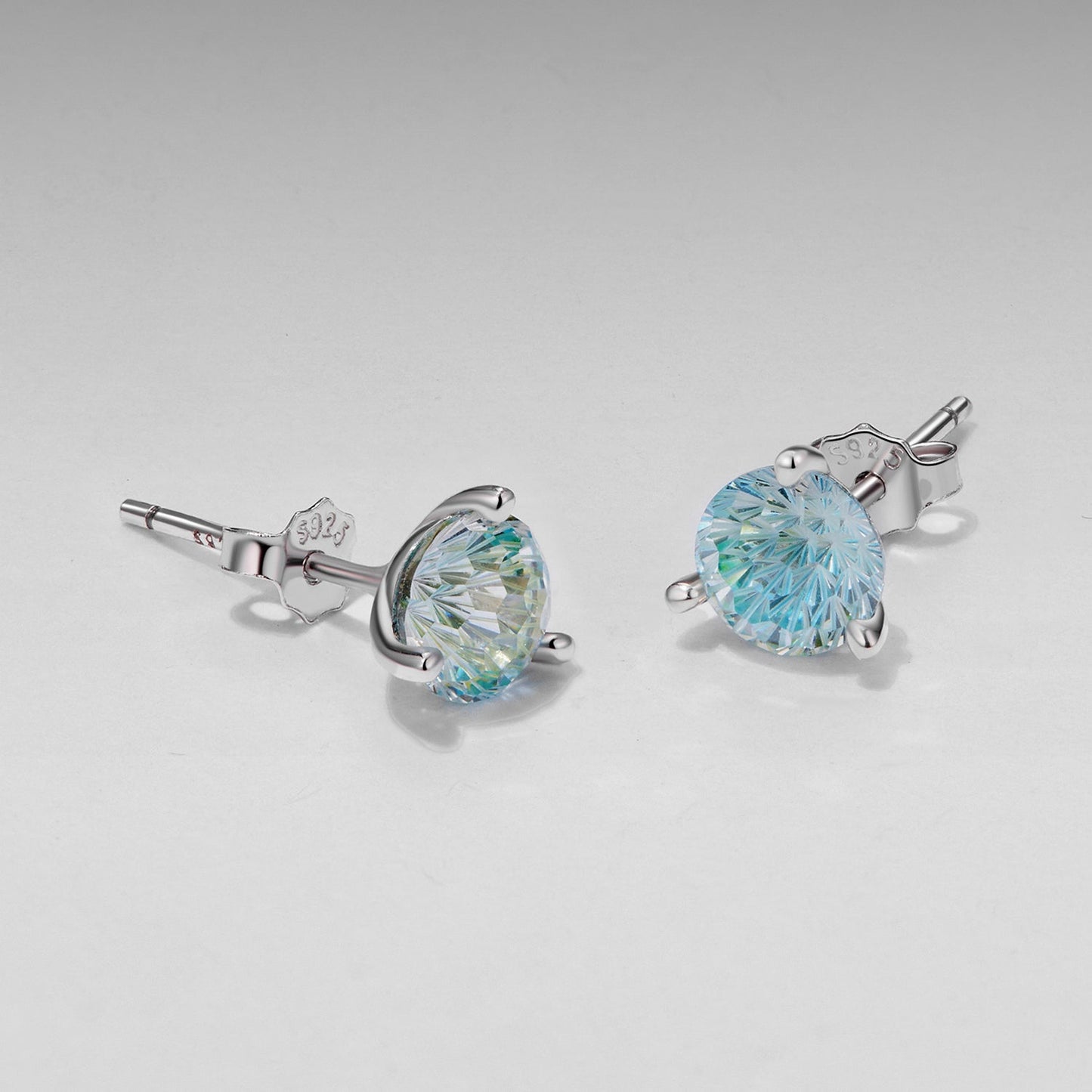 925 Sterling Silver Oxidized CZ Earrings