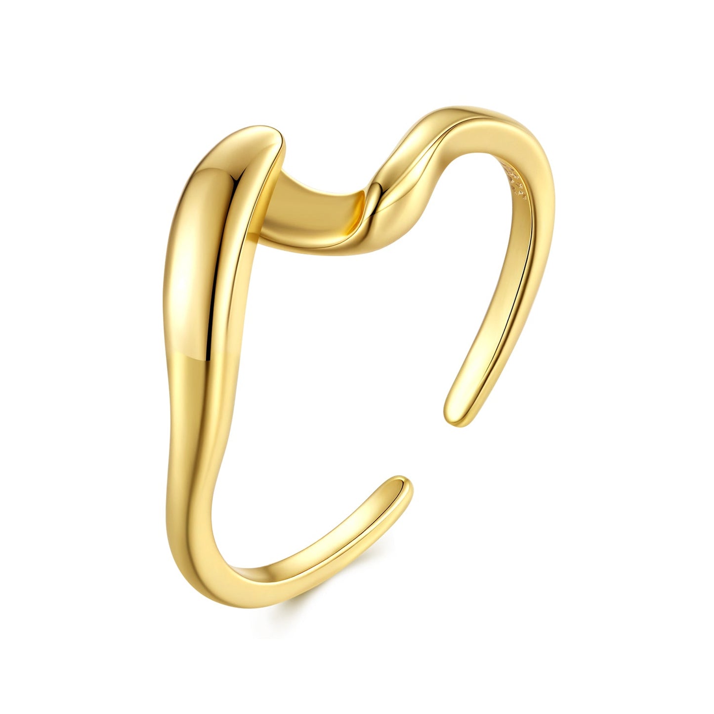 925 Sterling Silver White Gold Plated Ring for Women