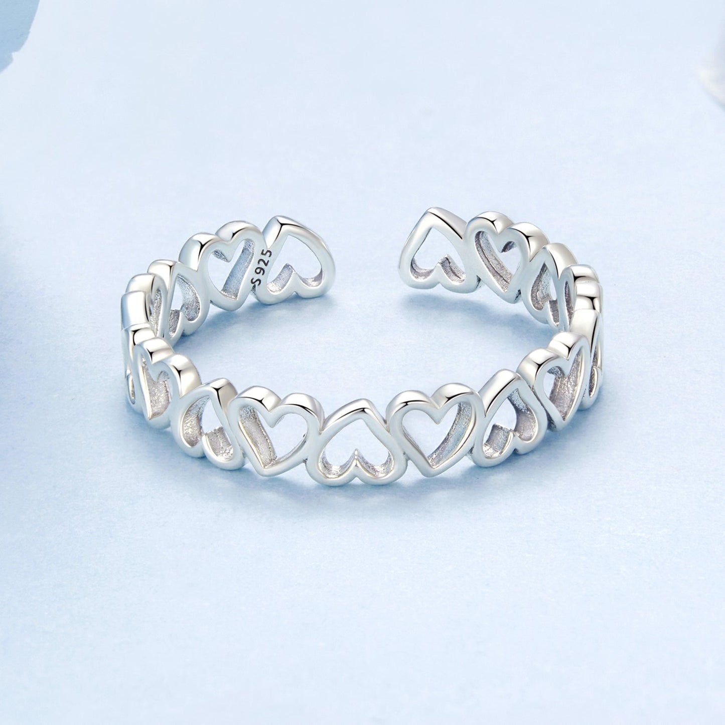 925 Sterling Silver Oxidized Silver 0.4cm Wide Ring