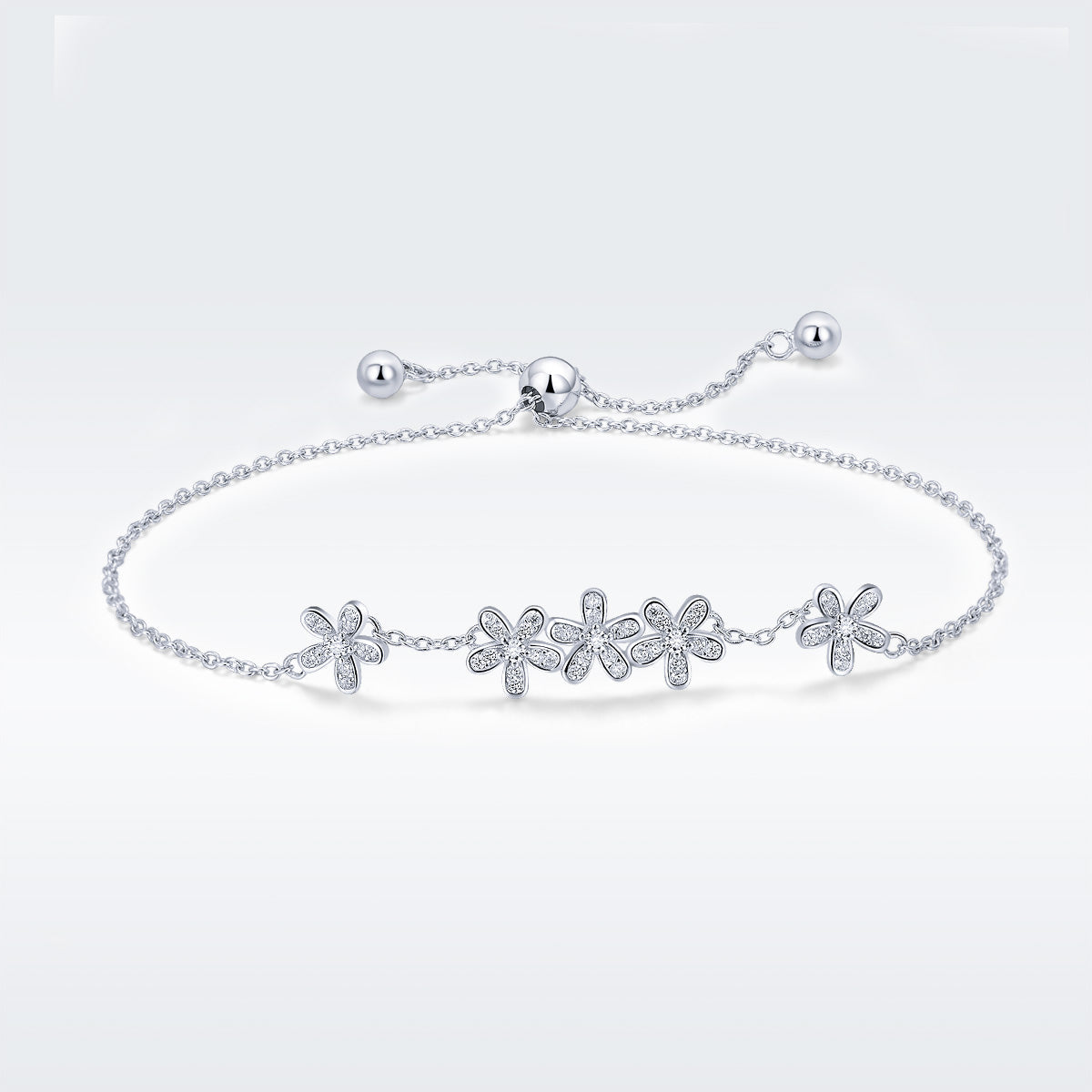 925 Sterling Silver Bracelet 22cm for Women