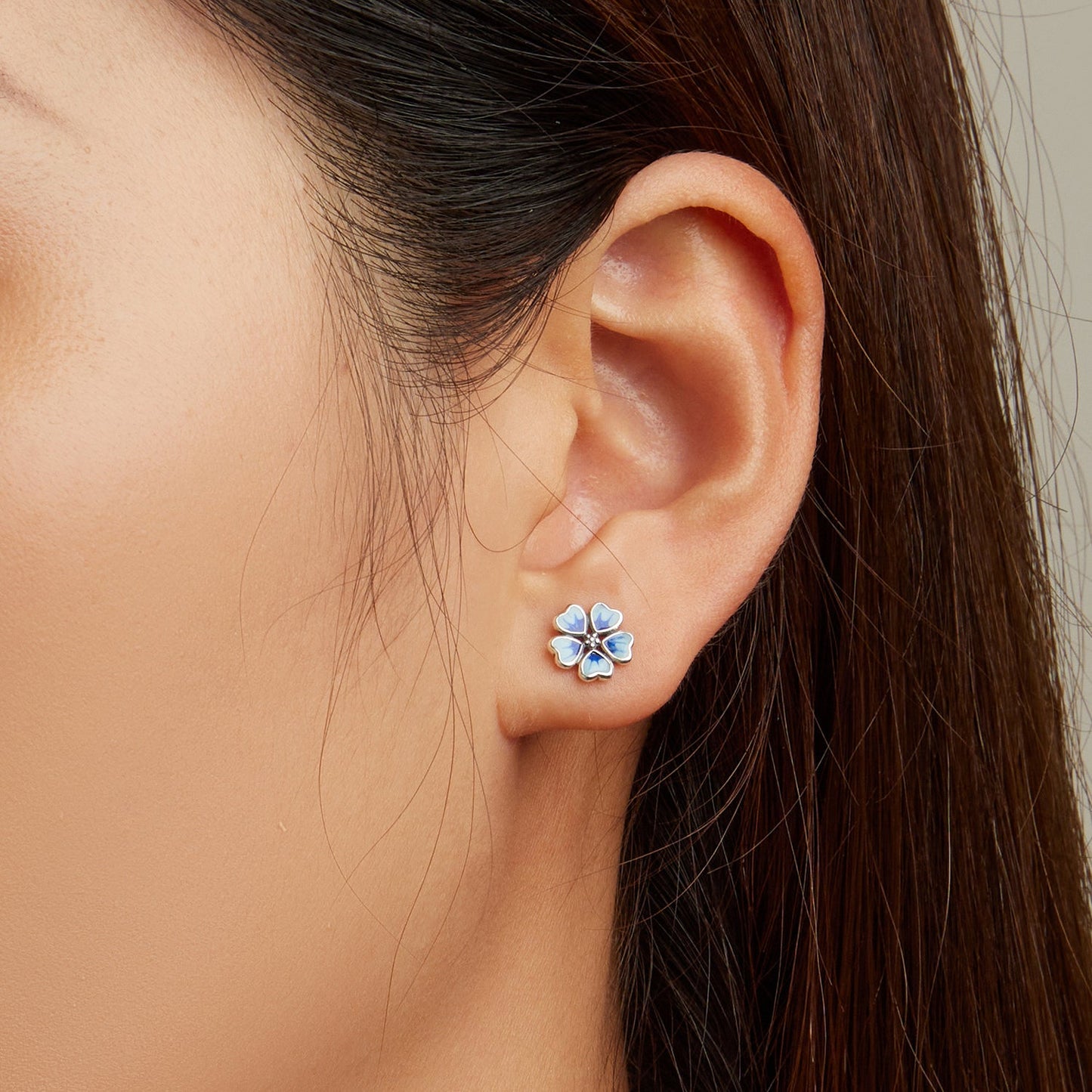 925 Sterling Silver Enamel Earrings for Women