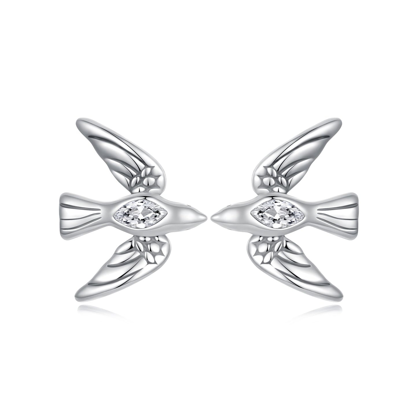 925 Sterling Silver Oxidized CZ Earrings for Women