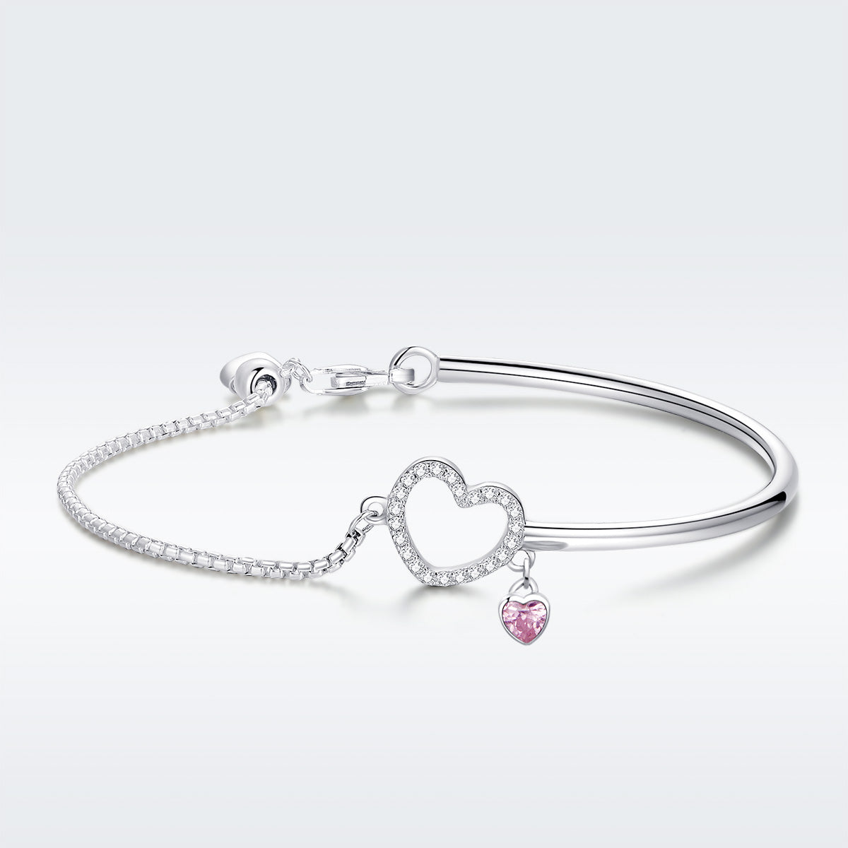 925 Sterling Silver Bracelet 19cm for Women