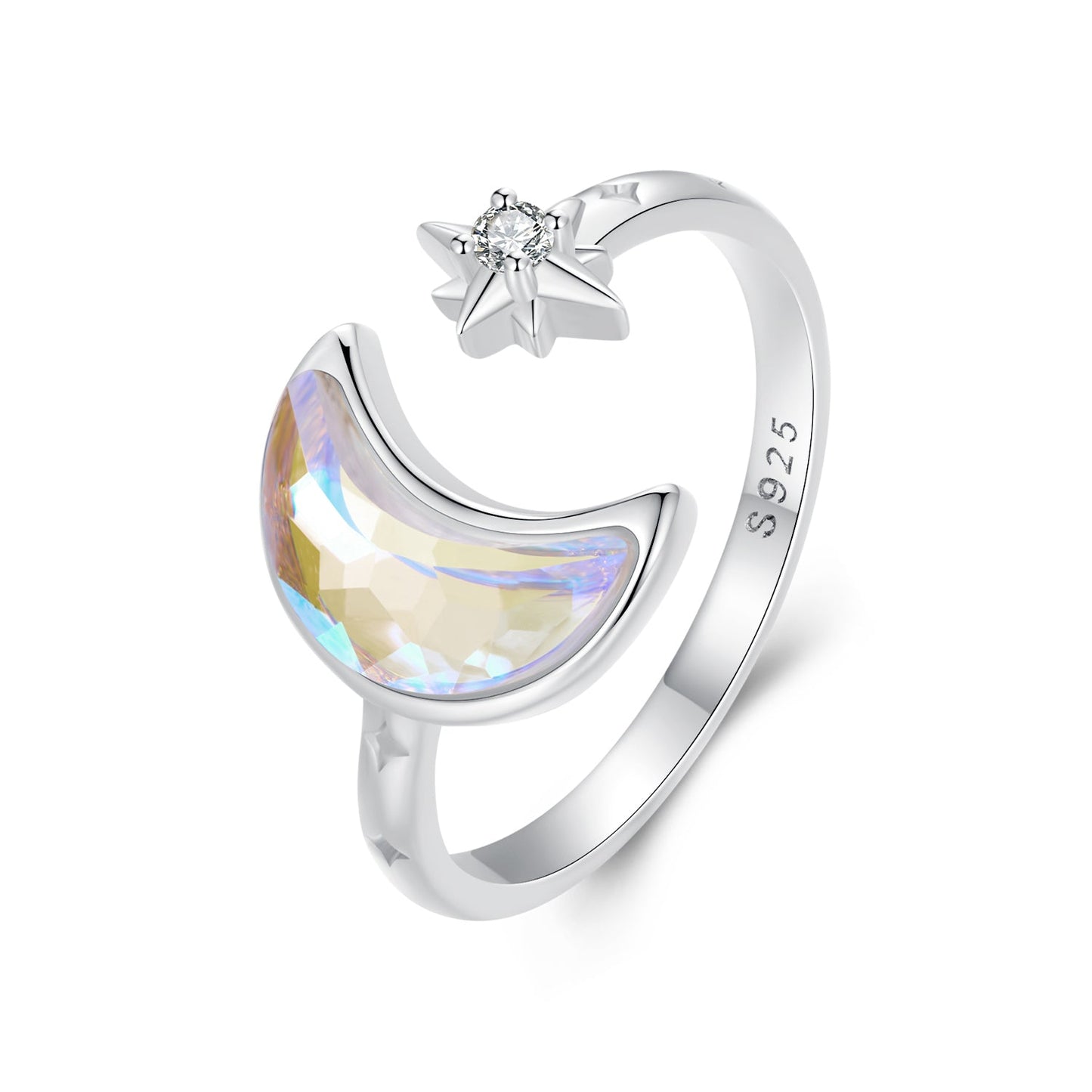 925 Sterling Silver Ring with Pavé Setting CZ in 1.9mm Width for Women