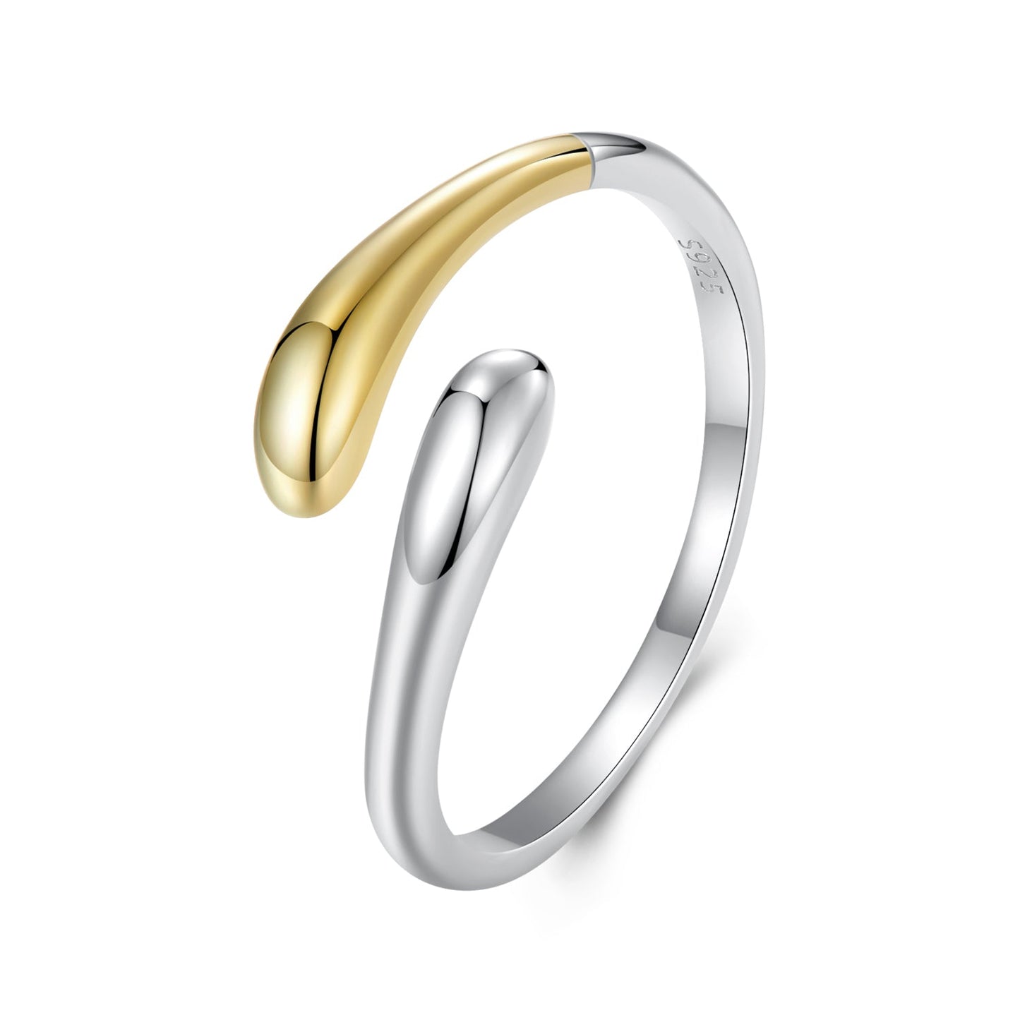 925 Sterling Silver & Plated Gold & Plated White Gold Rings