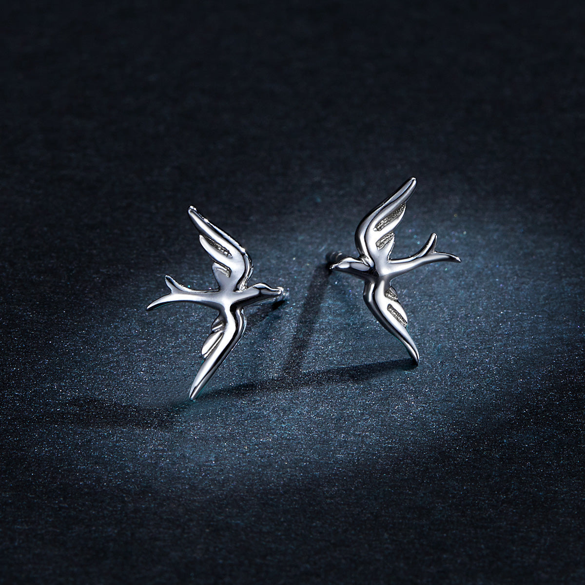 925 Sterling Silver Earrings 0.7*1.2cm for Women