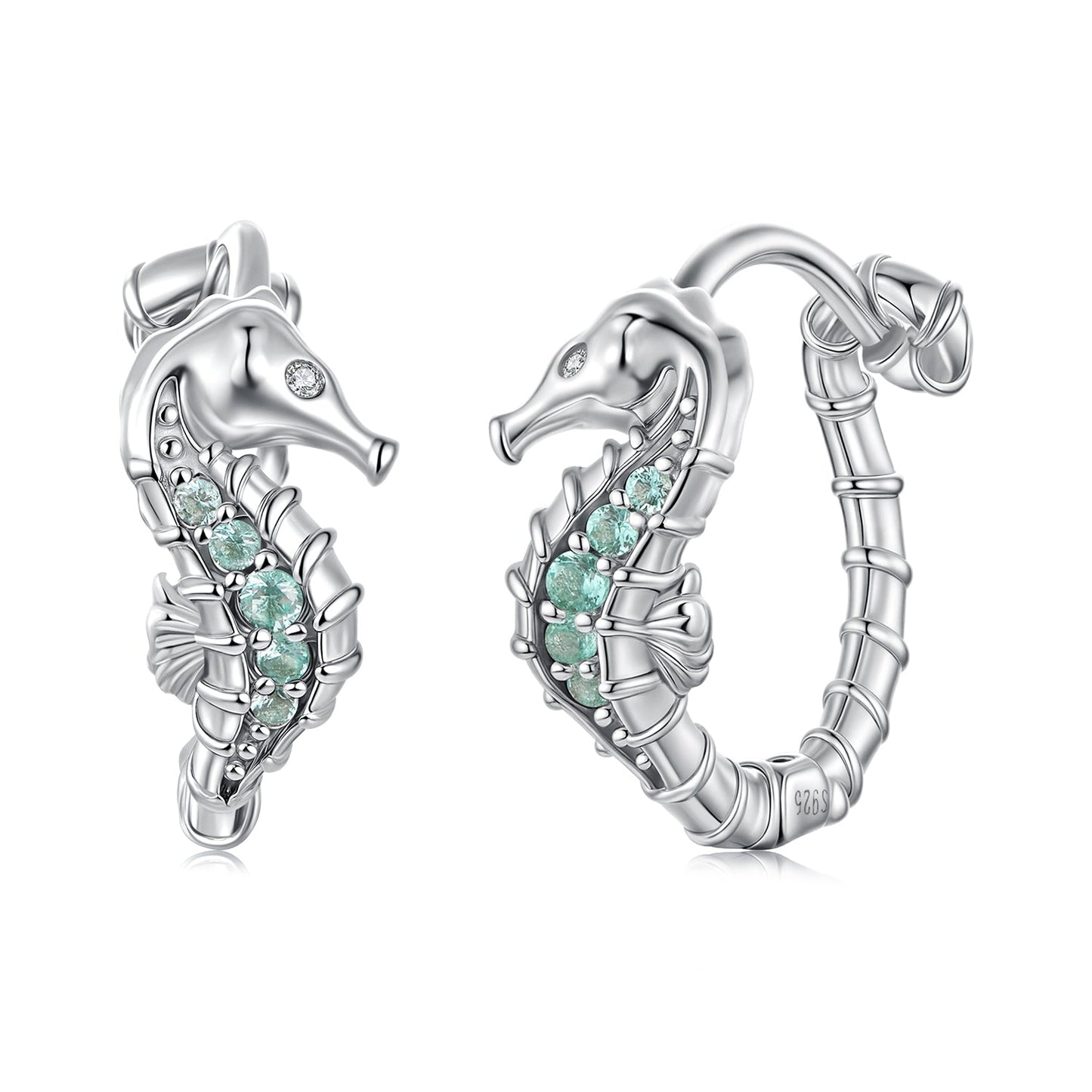 925 Sterling Silver Pavé Setting CZ Earrings for Women