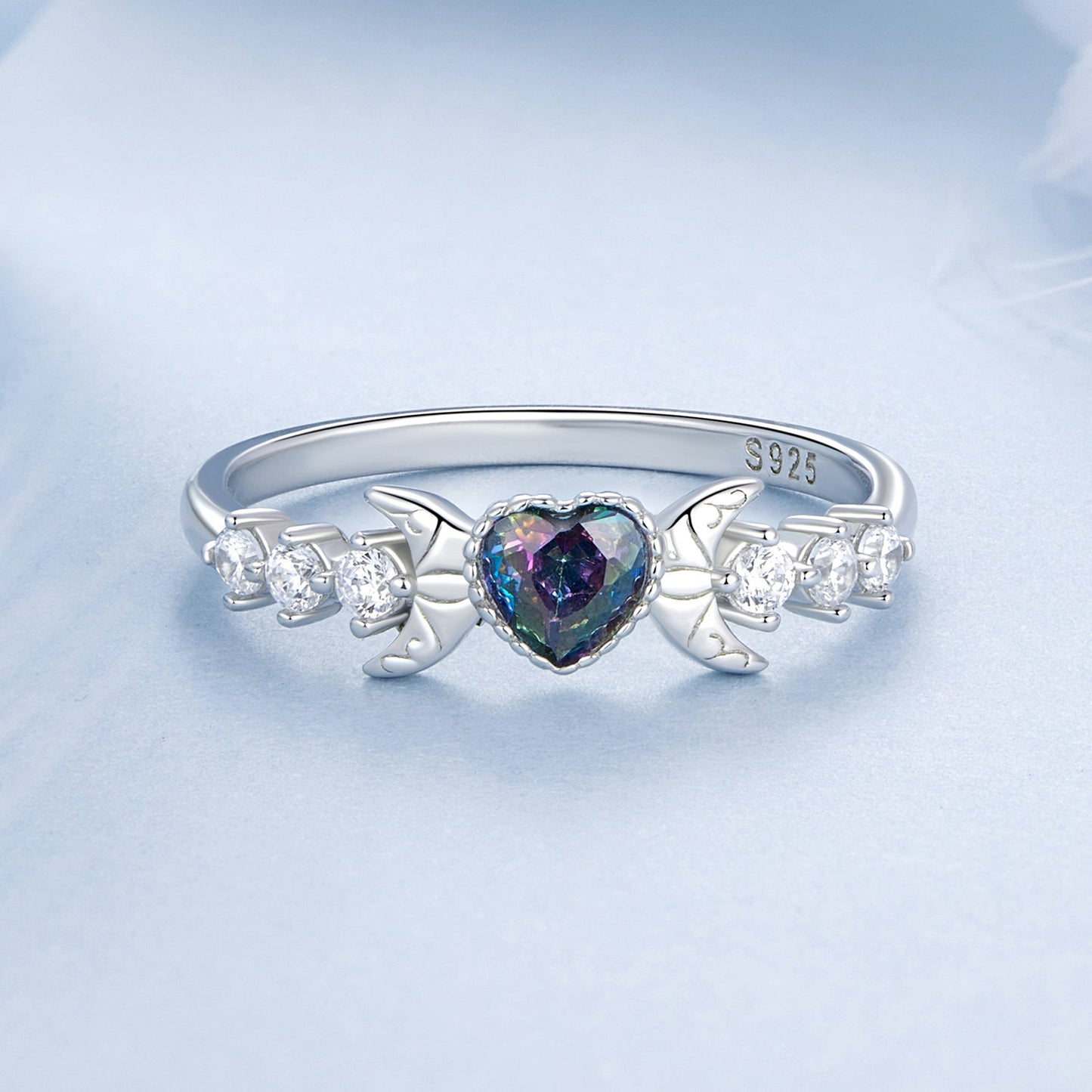 925 Sterling Silver Ring with Pavé Setting CZ, Size 7.0, Women’s Jewelry