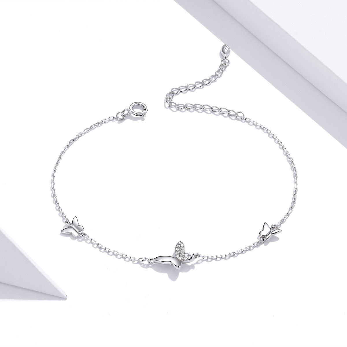 925 Sterling Silver Pavé Setting CZ Bracelet for Women