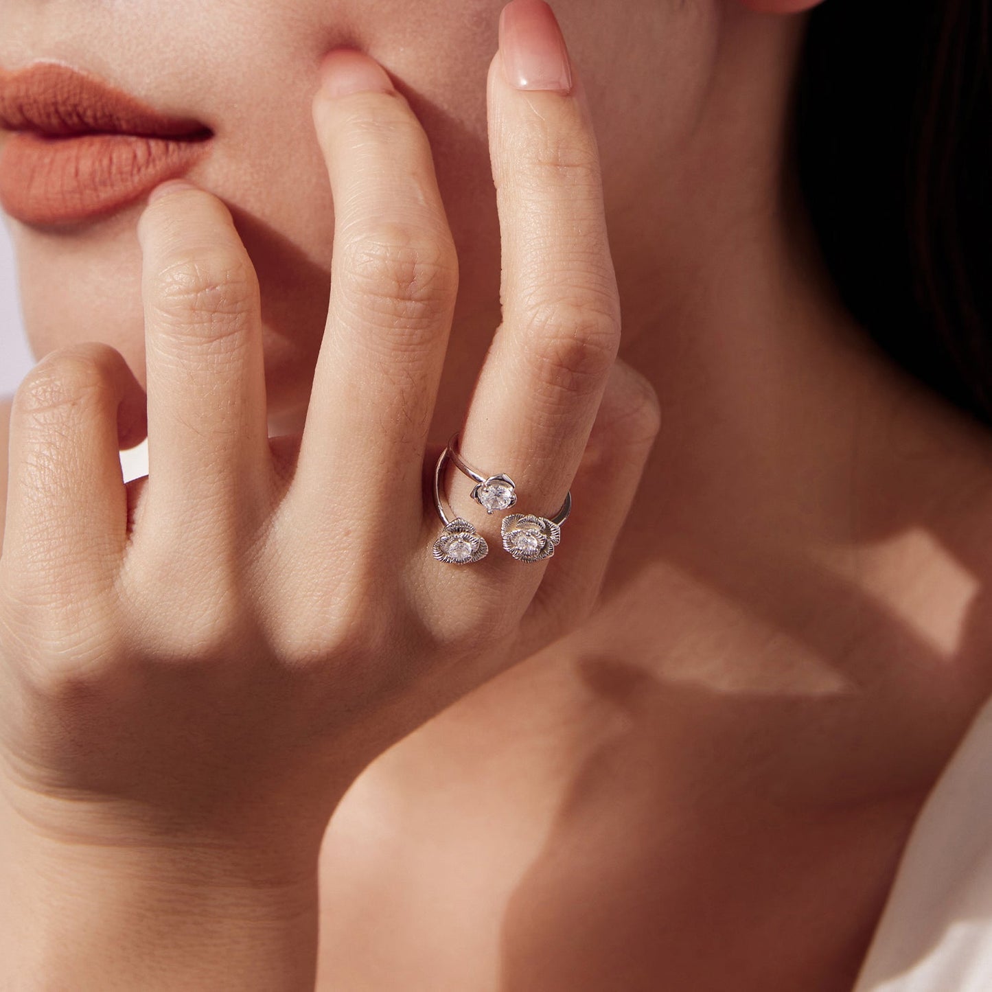 925 Sterling Silver 0.8cm Pavé Setting CZ Ring
