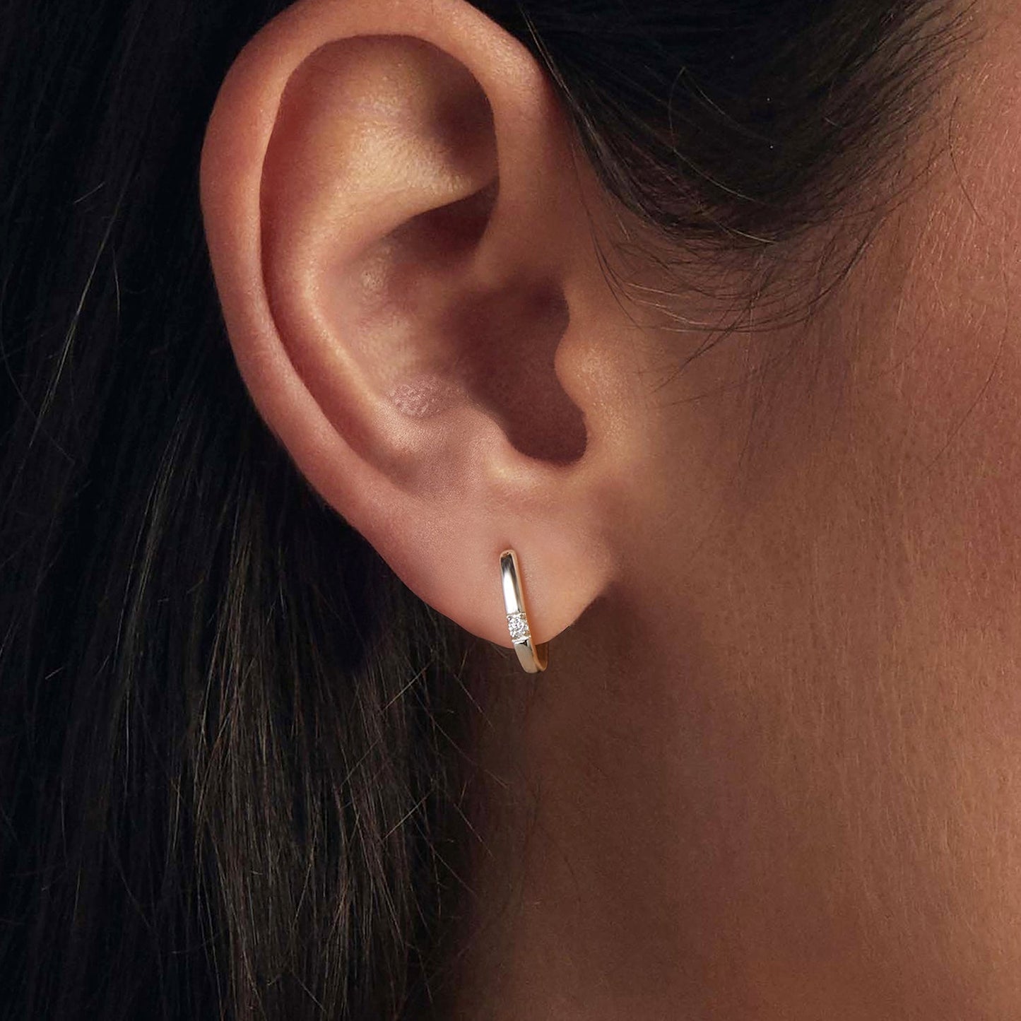 925 Sterling Silver Moissanite 0.16 ct Stud Earrings for Women