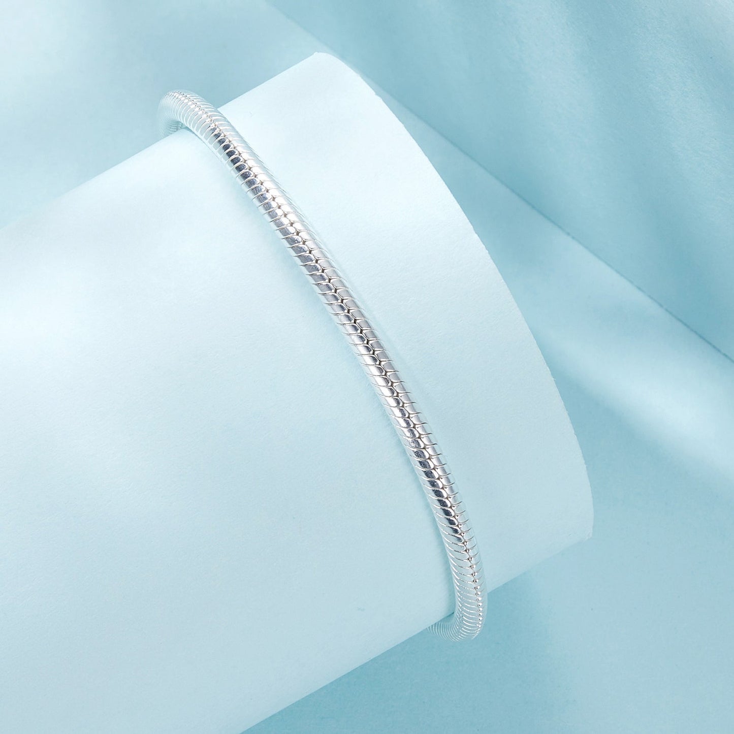 925 Sterling Silver Oxidized Silver White Gold 14.0mm Bracelet for Women
