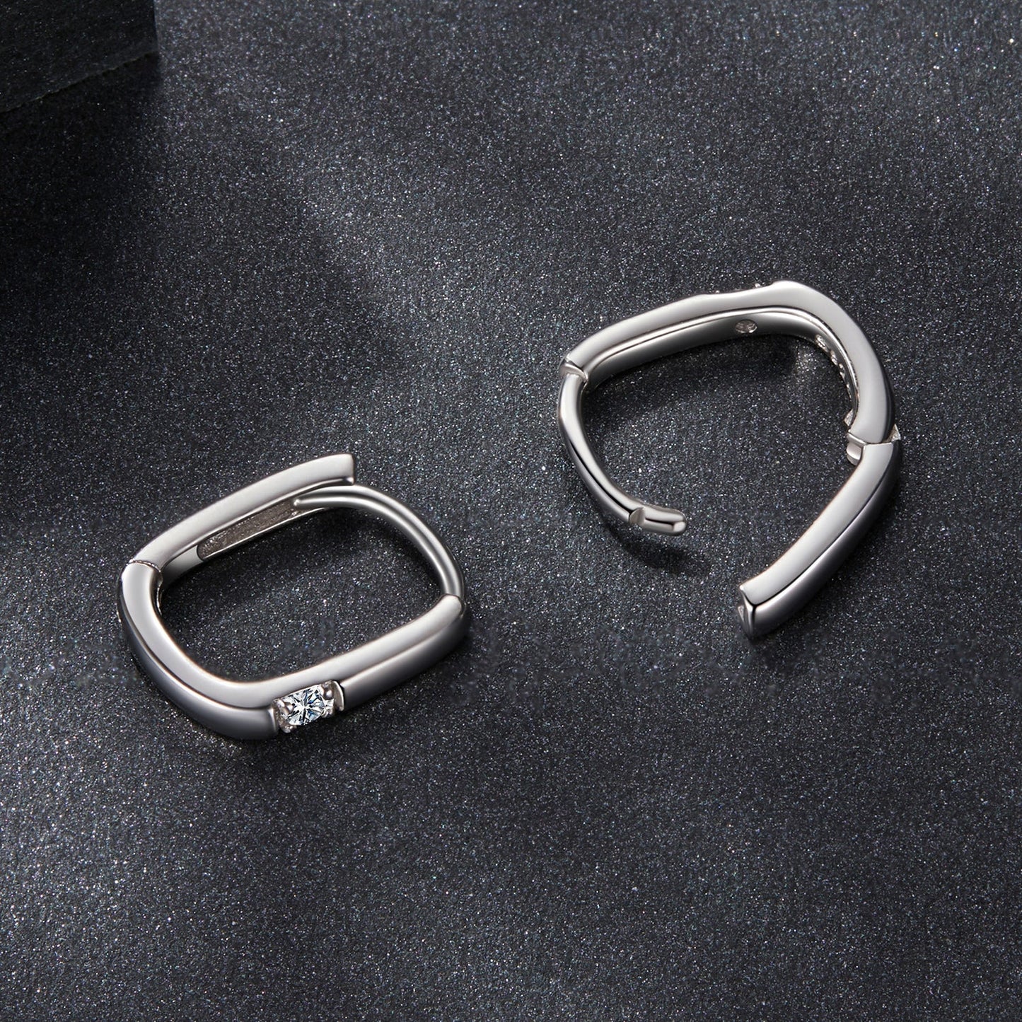 925 Sterling Silver Moissanite 0.16 ct Stud Earrings for Women