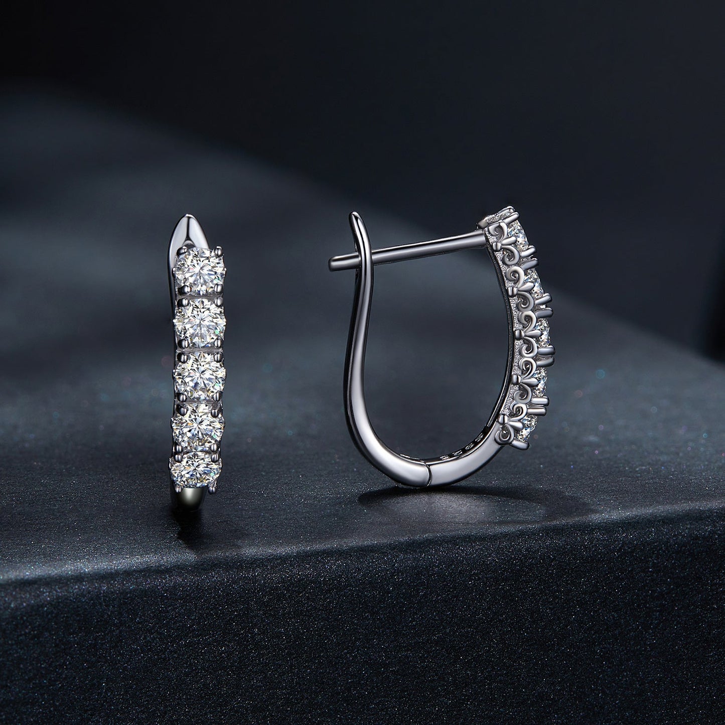 S925 Sterling Silver Moissanite Earrings 0.30 Carat for Women
