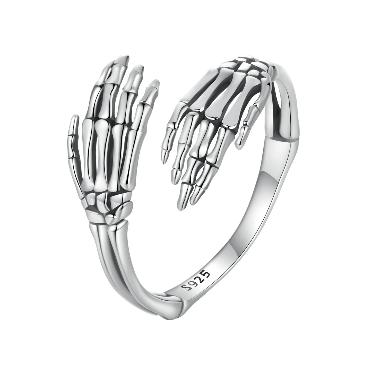 925 Sterling Silver Oxidized 0.2cm Ring