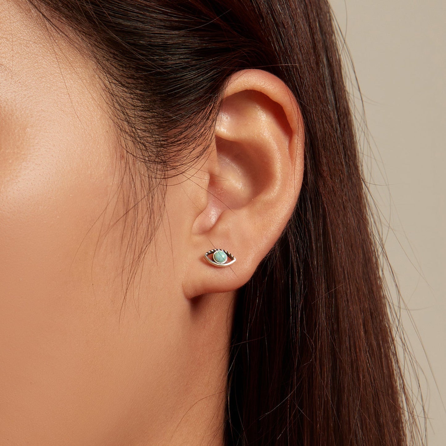 925 Sterling Silver Translucent Opal Earrings for Women
