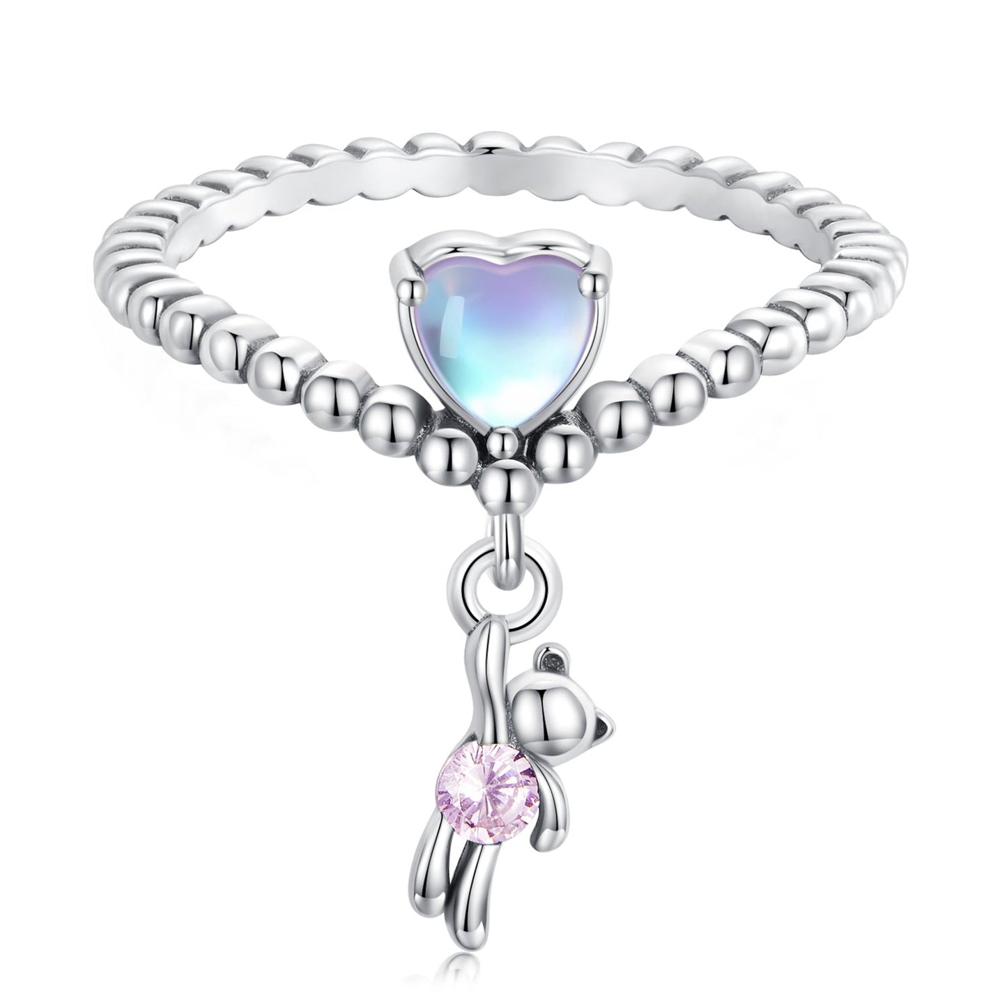 925 Sterling Silver Pavé Setting CZ Ring for Women, Size 7.0