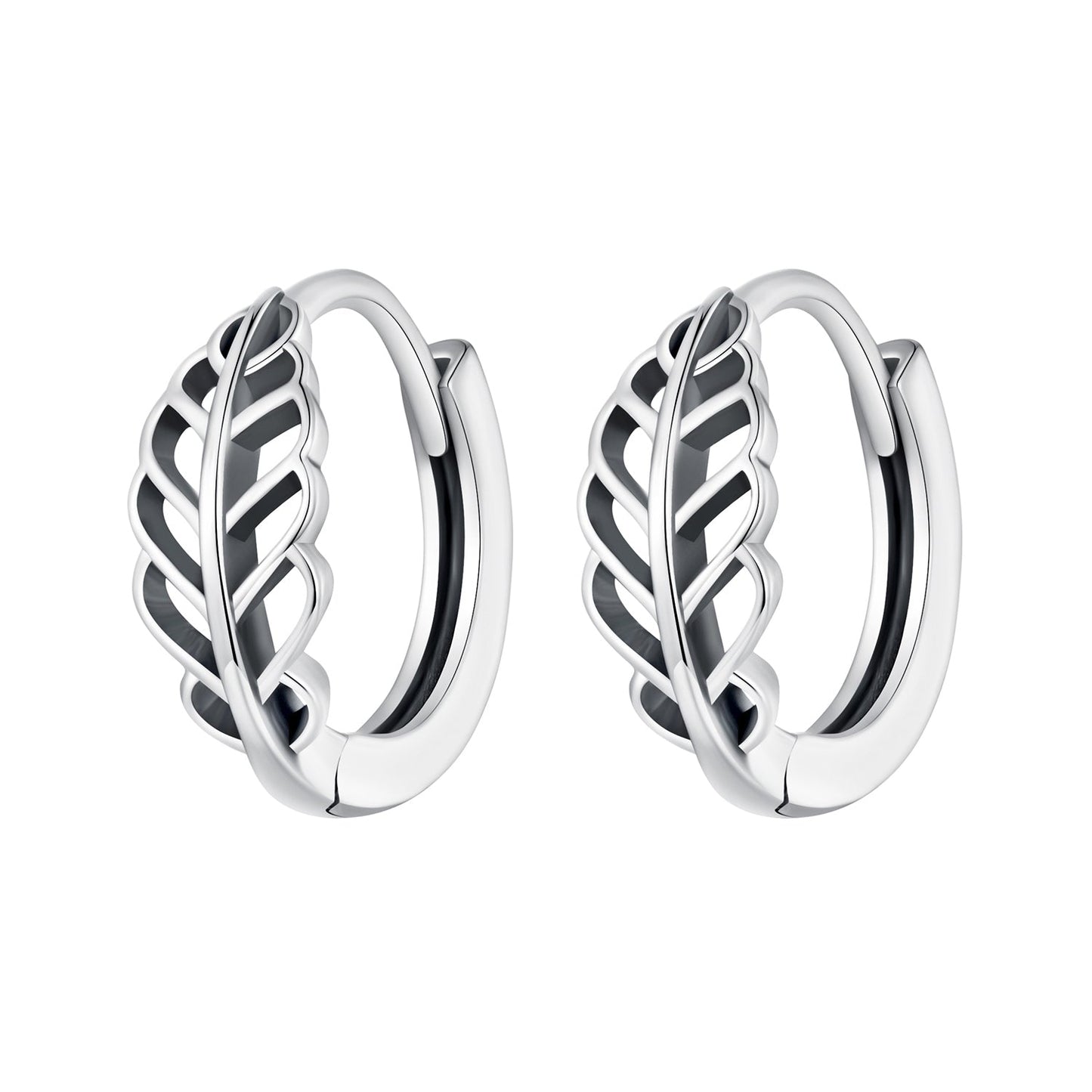 925 Sterling Silver Oxidized Earrings 12*5mm