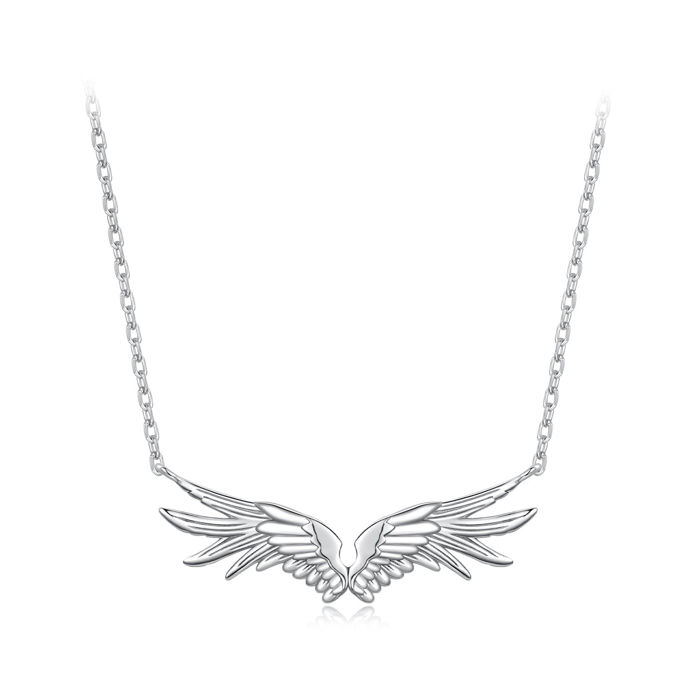 925 Sterling Silver Plated 40+5cm White Gold Necklace for Women