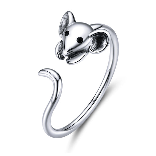 S925 Oxidized Silver Ring