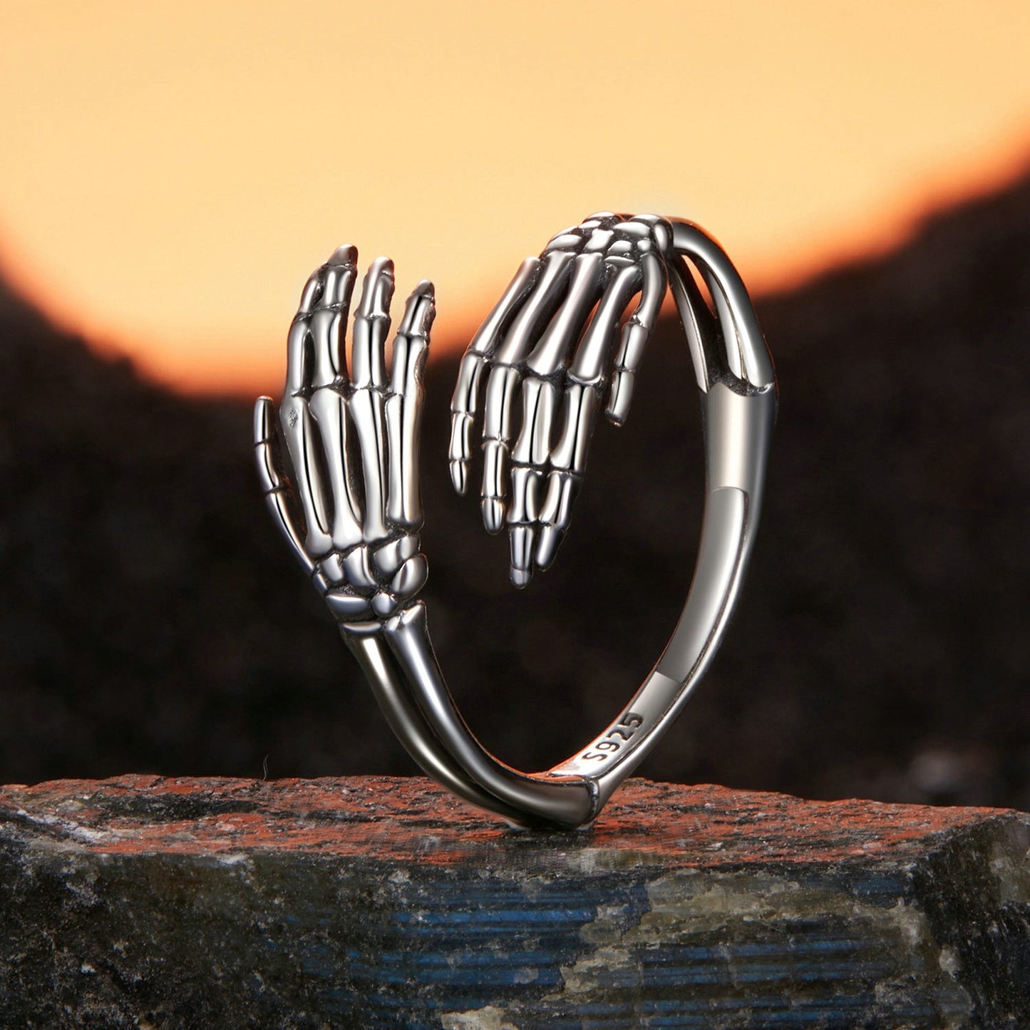 925 Sterling Silver Oxidized 0.2cm Ring