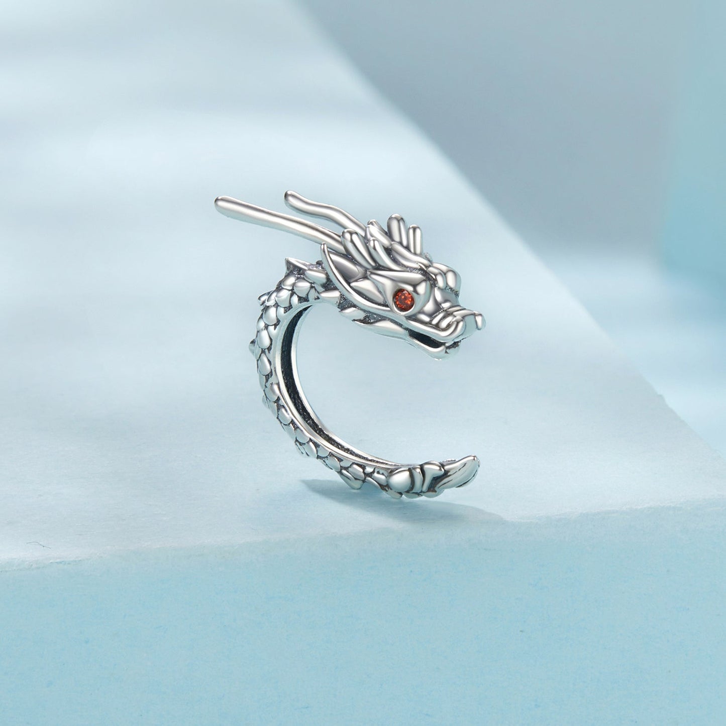 925 Sterling Silver CZ Oxidized Earrings 0.5*1.3cm for Women