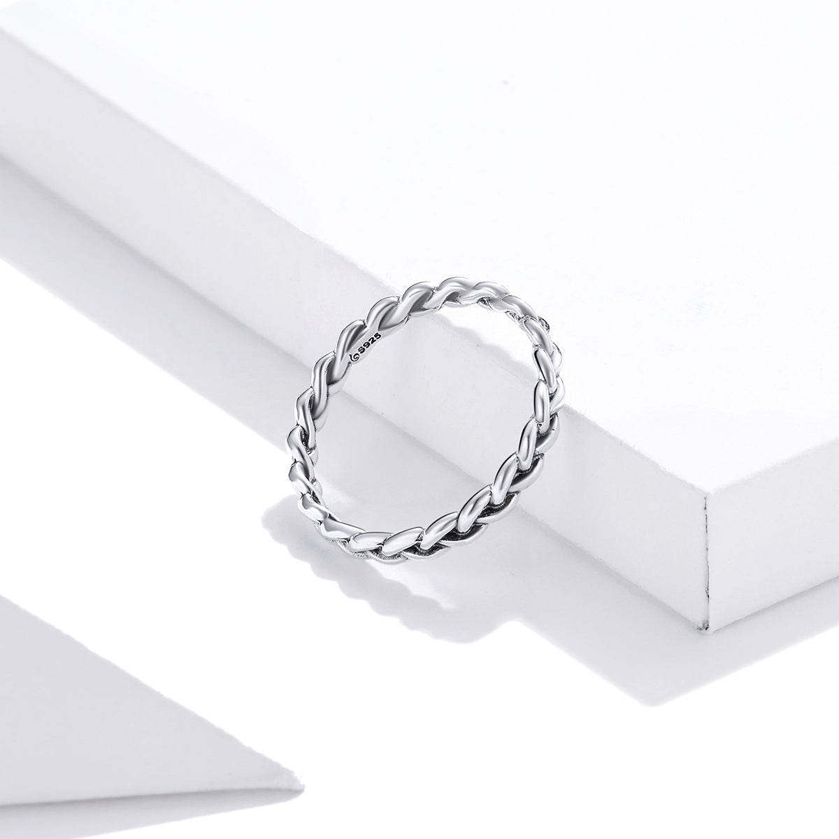 925 Sterling Silver Oxidized 0.20cm Ring Size 9 for Women