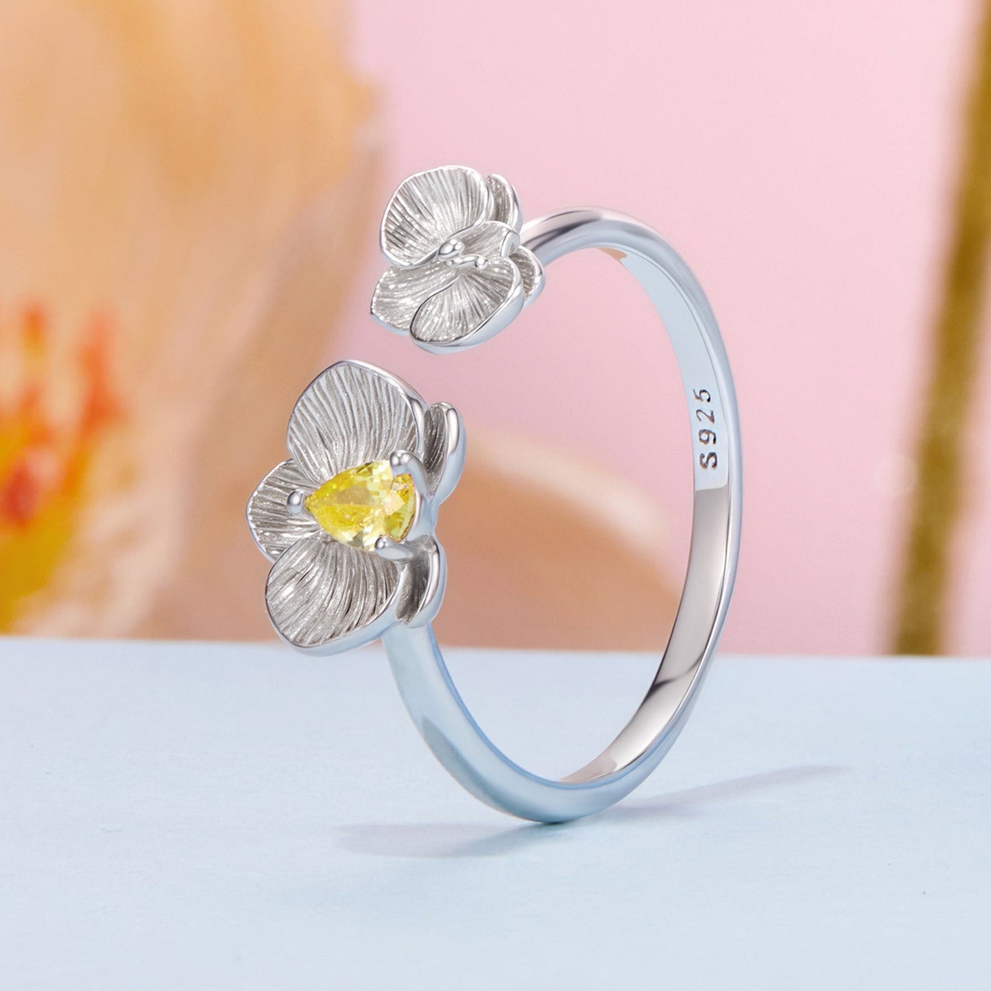 925 Sterling Silver 0.17cm Pavé Setting CZ Ring