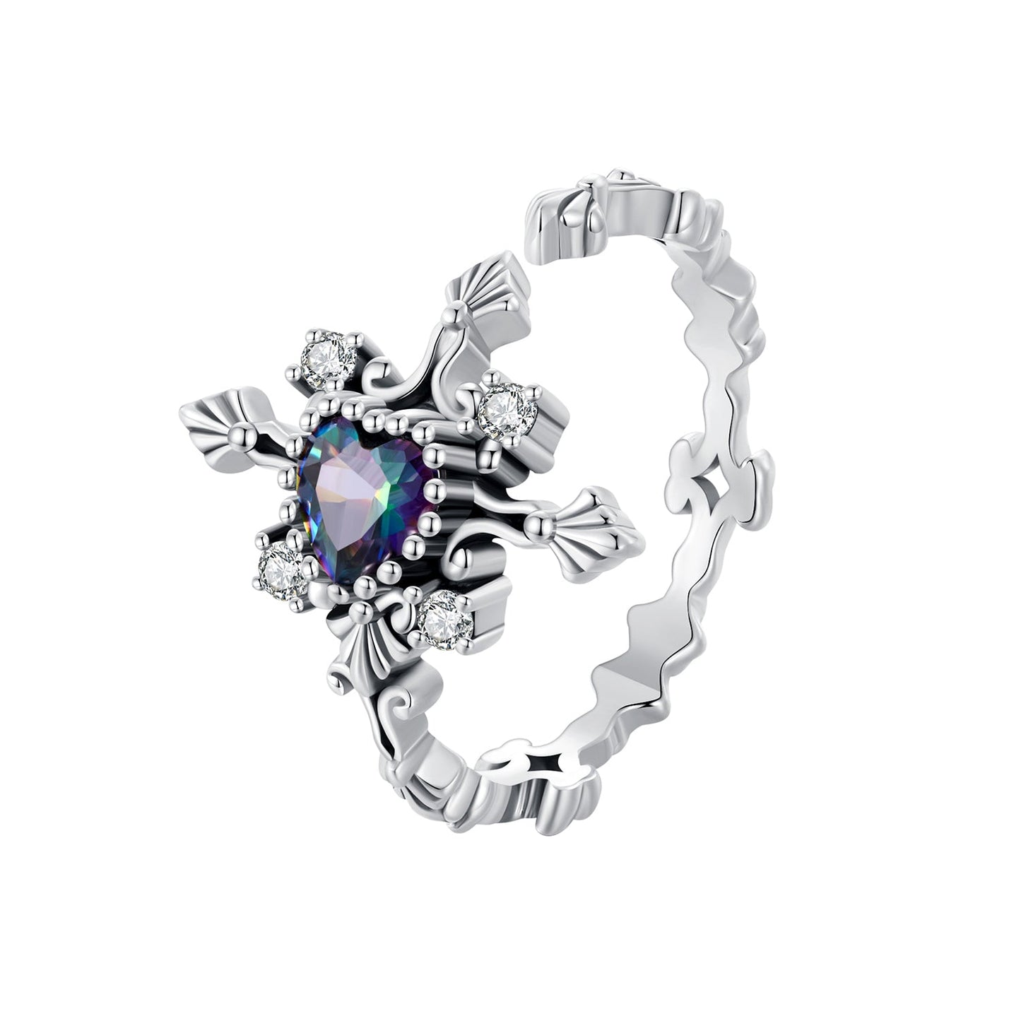 925 Sterling Silver Pavé Setting CZ Ring for Women