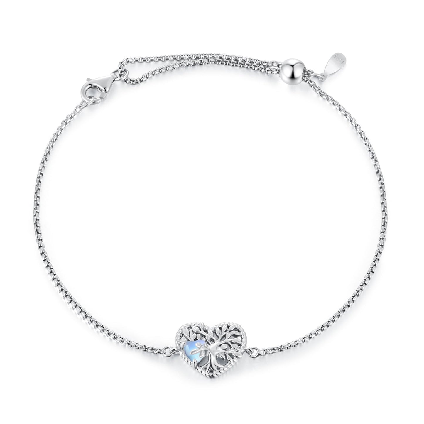 925 Sterling Silver Moonstone Bracelet for Women