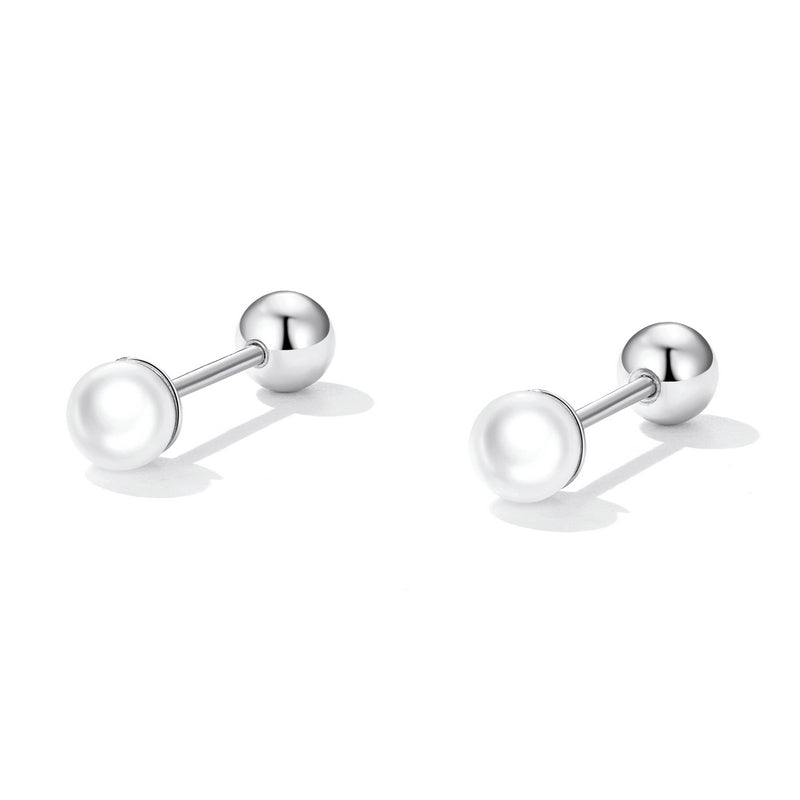 925 Sterling Silver Quality Shell Pearl Earrings for Women