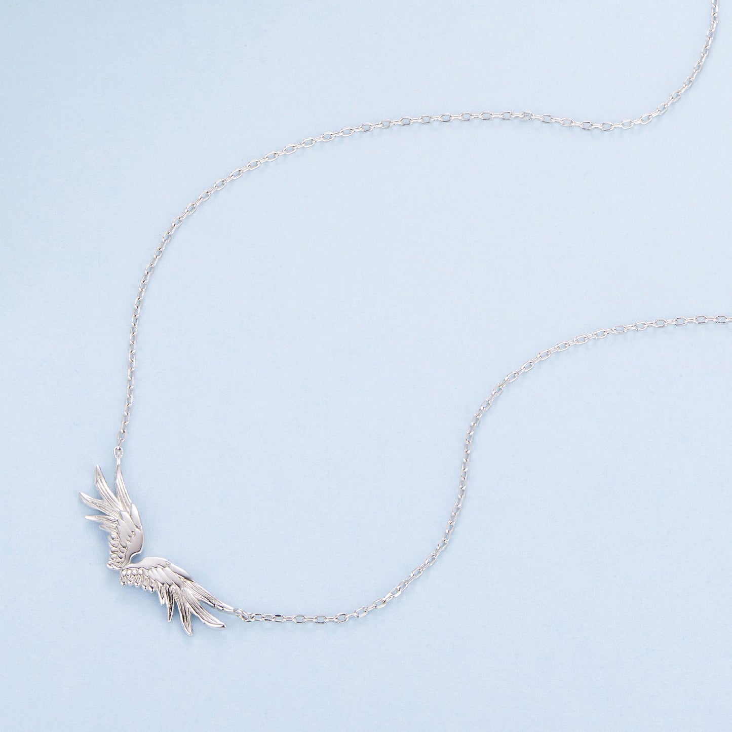 925 Sterling Silver Plated 40+5cm White Gold Necklace for Women