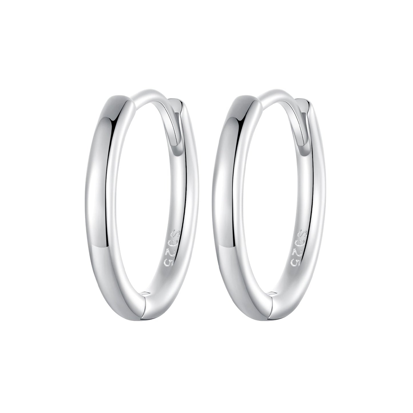 925 Sterling Silver & White Gold Plated Earrings for Women