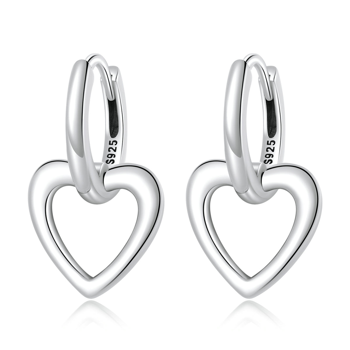 925 Sterling Silver Earrings for Women - Oxidized - 1.9x1.2cm