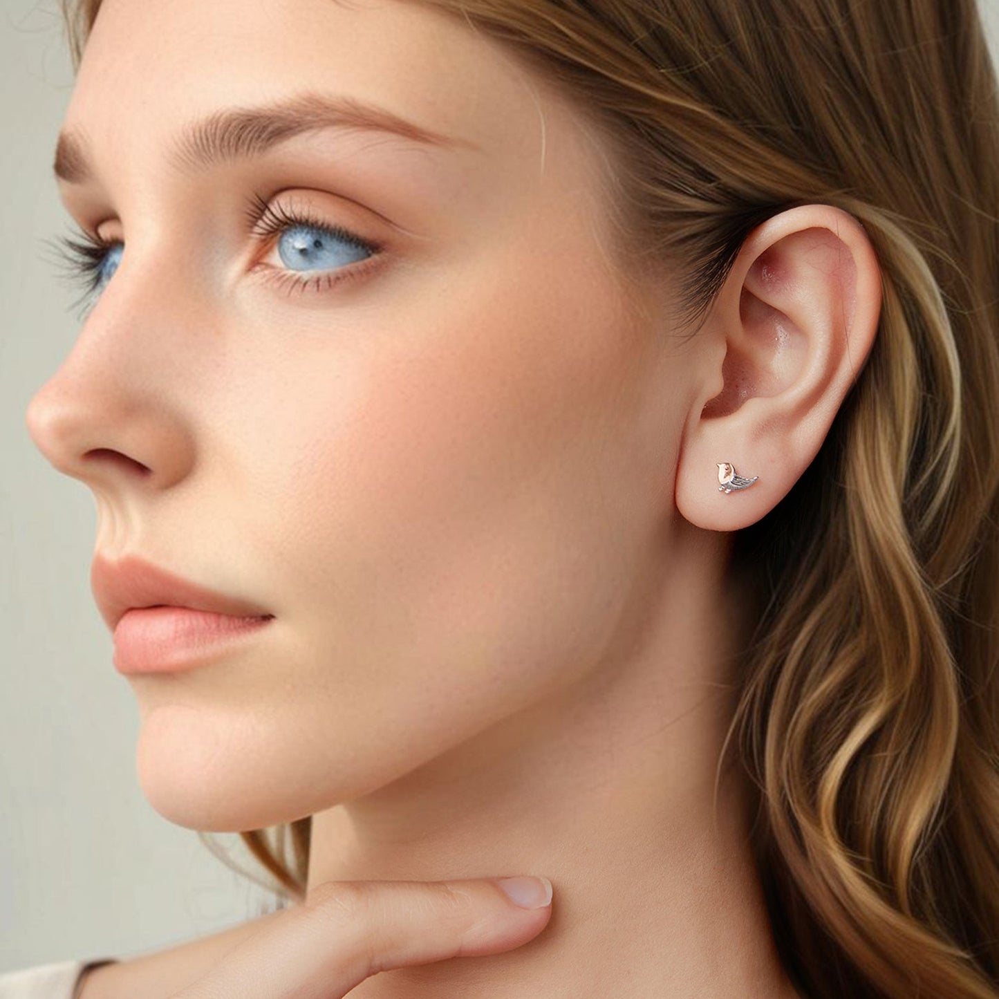 925 Sterling Silver Earrings for Women - 0.6*0.8cm