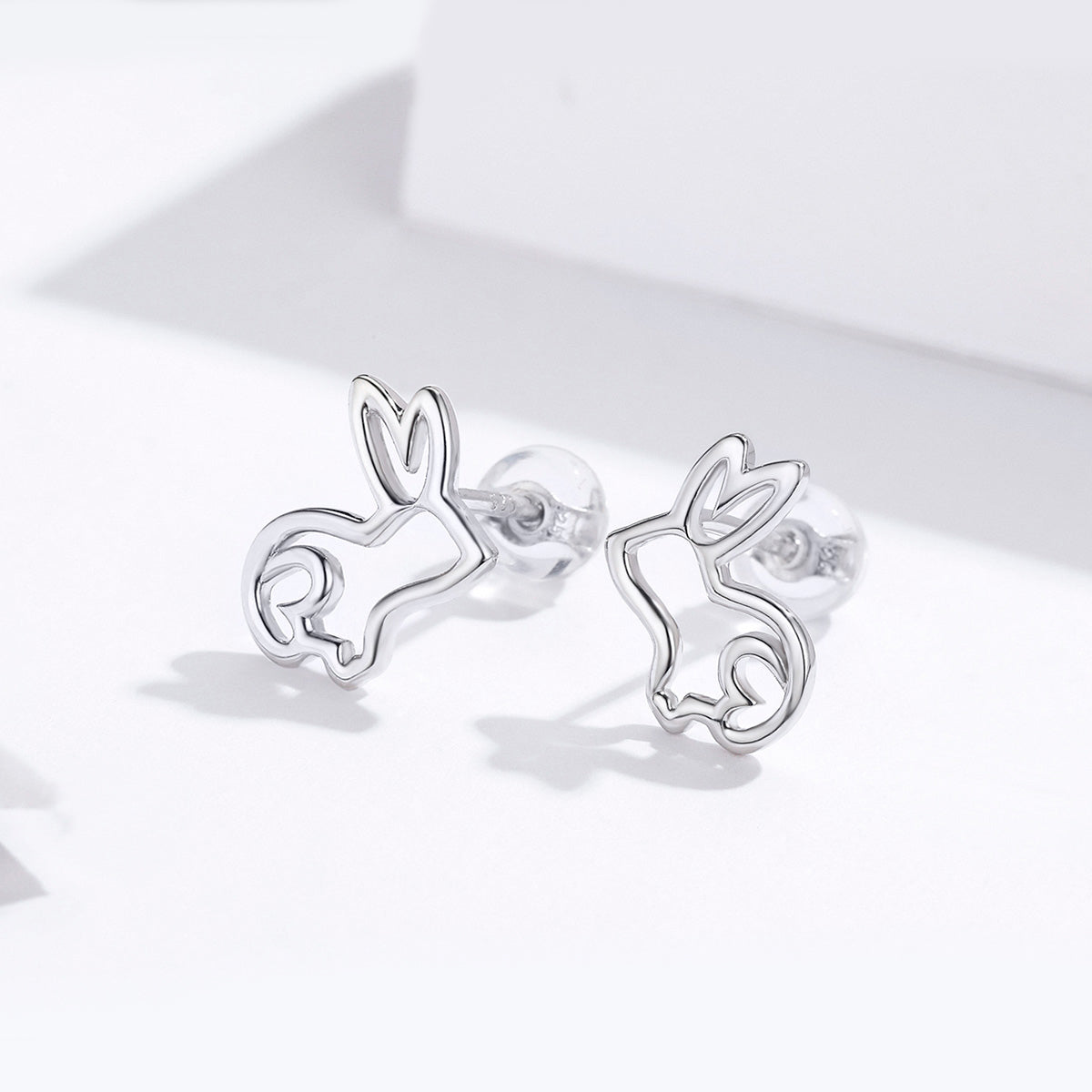 S925 Sterling Silver Plated Platinum Earrings