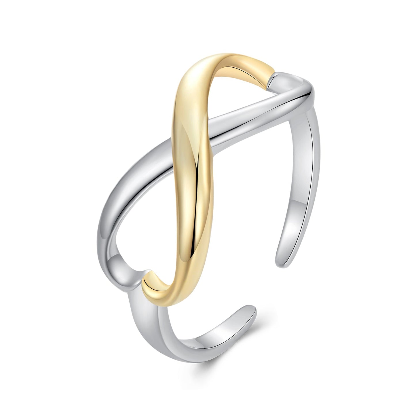 925 Sterling Silver Plated White Gold Ring for Women