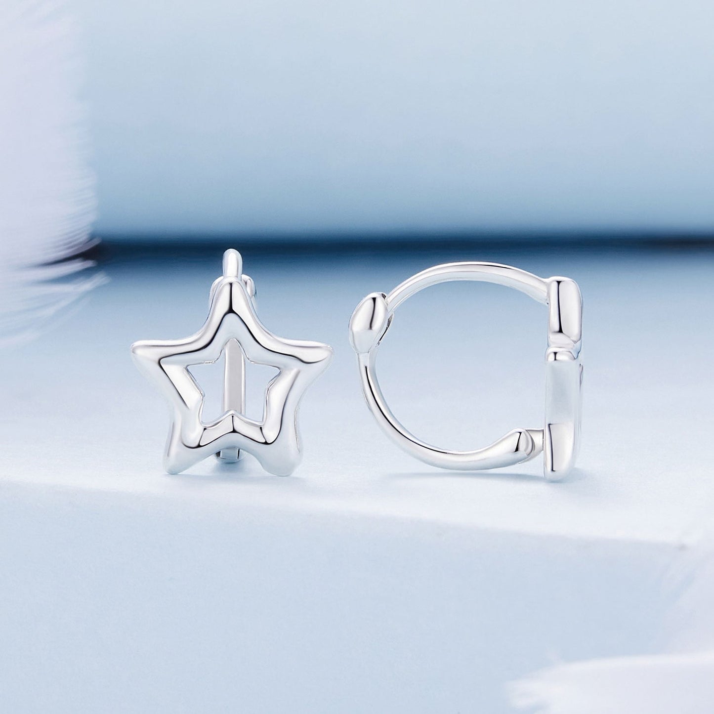 S925 Oxidized Silver 1cm Earrings for Women