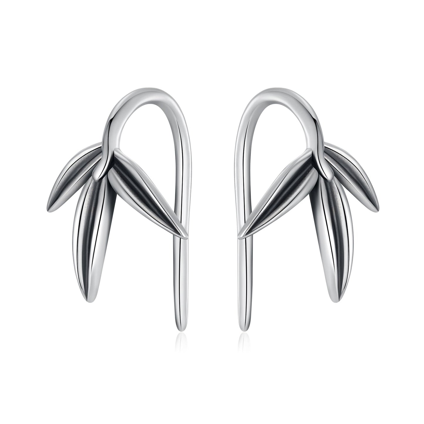 925 Sterling Silver Oxidized Silver Earrings for Women