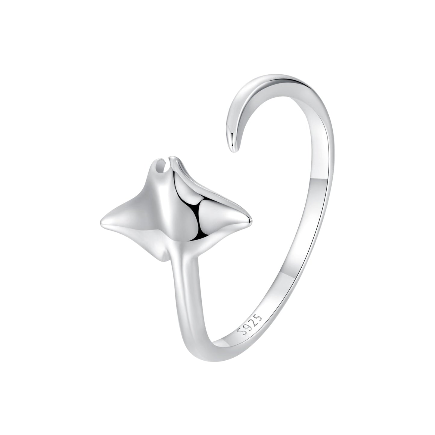 925 Sterling Silver & Plated White Gold 1.7mm Ring for Men
