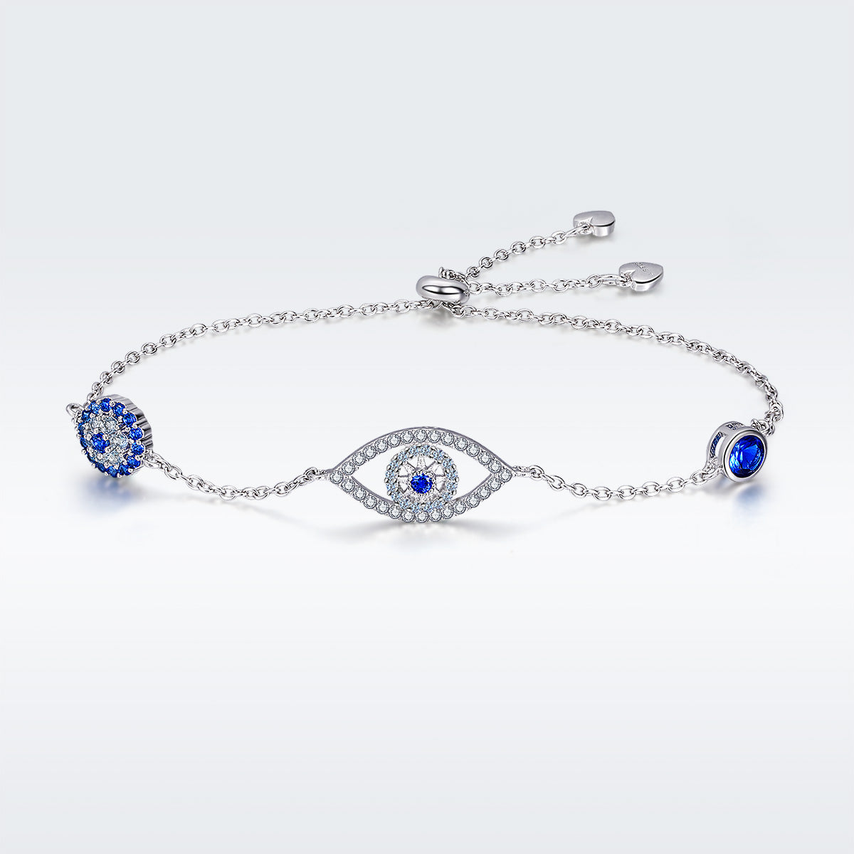 925 Sterling Silver Bracelet 22cm Length 0.9*2.2cm for Women