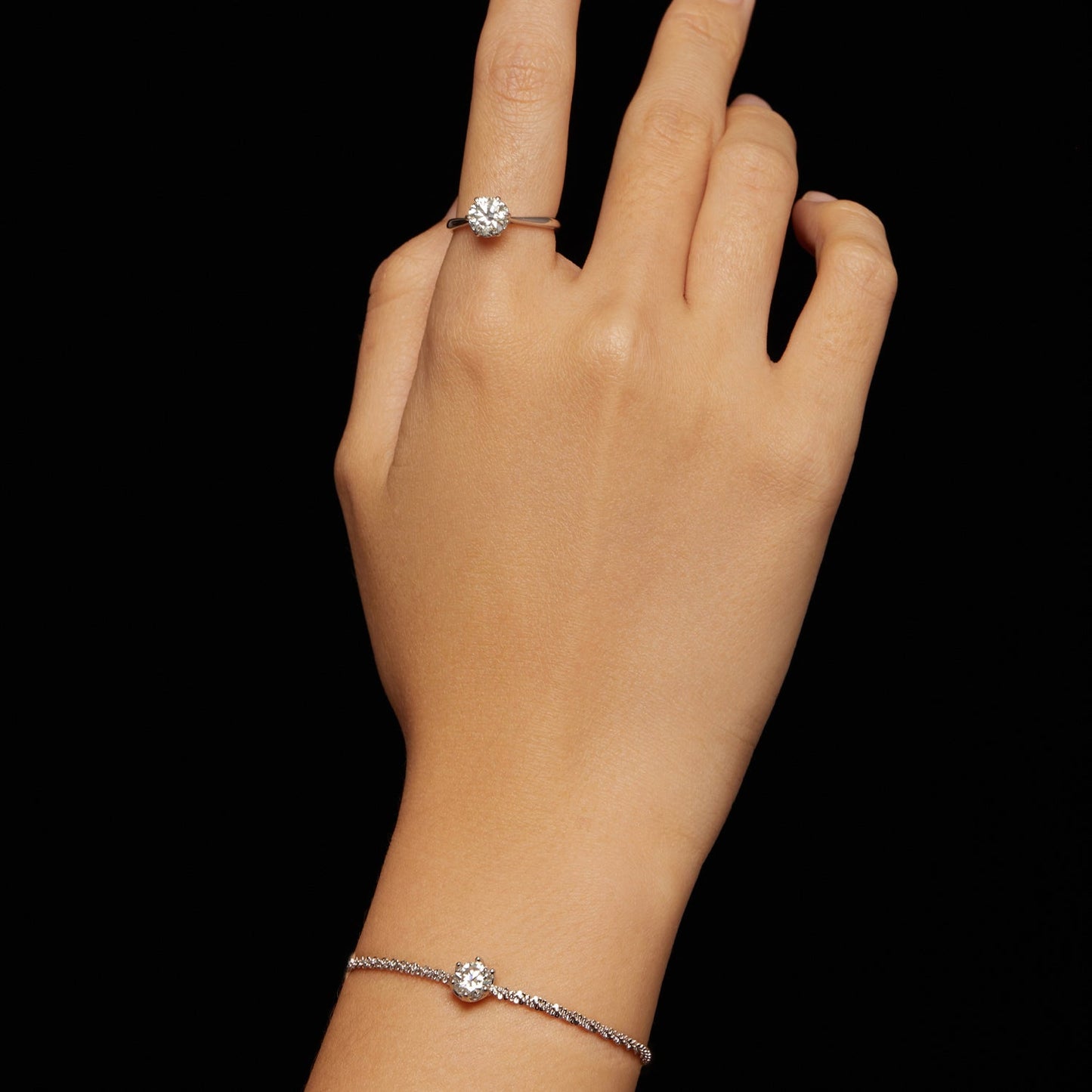 925 Sterling Silver 1 Carat Moissanite Bracelet for Women
