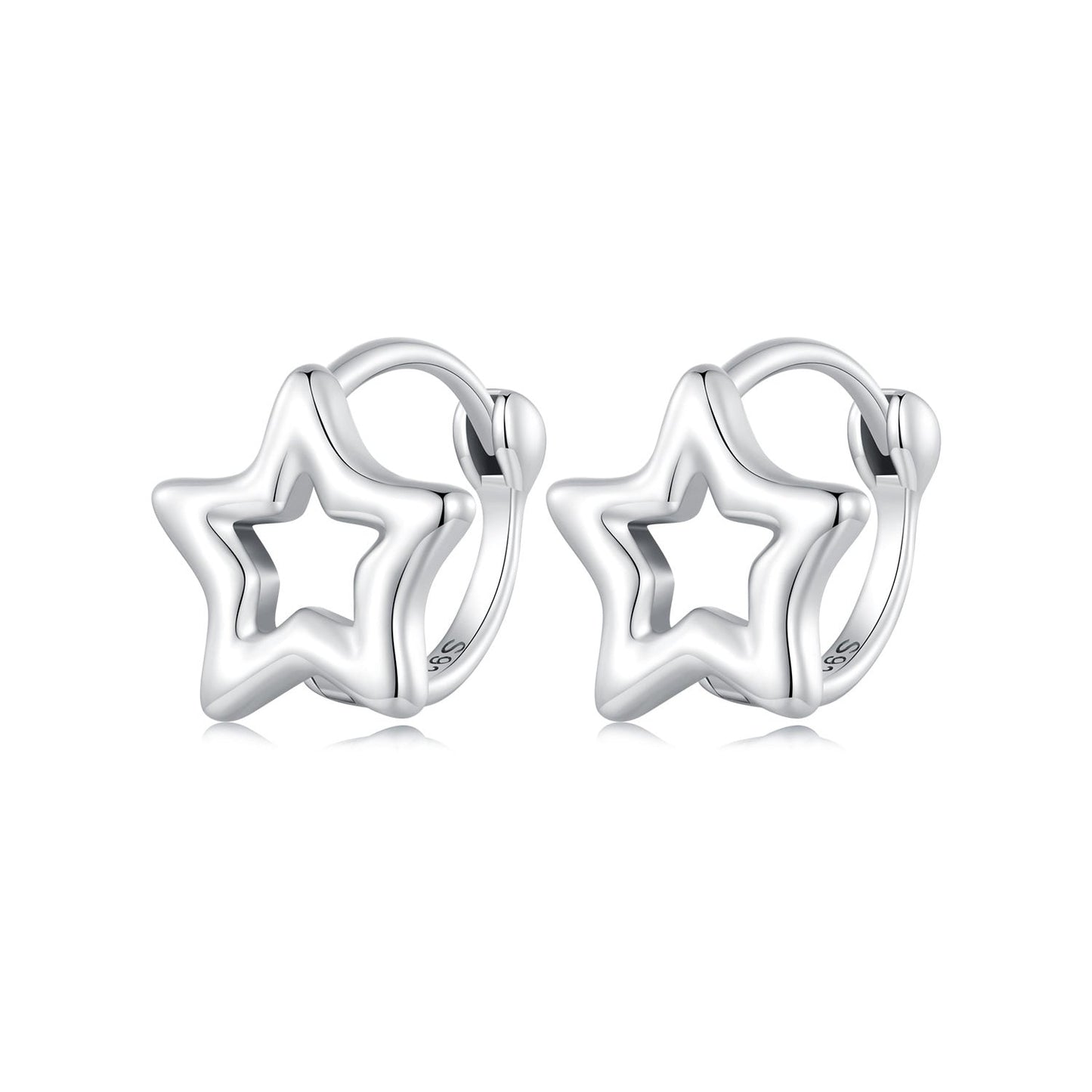 S925 Oxidized Silver 1cm Earrings for Women